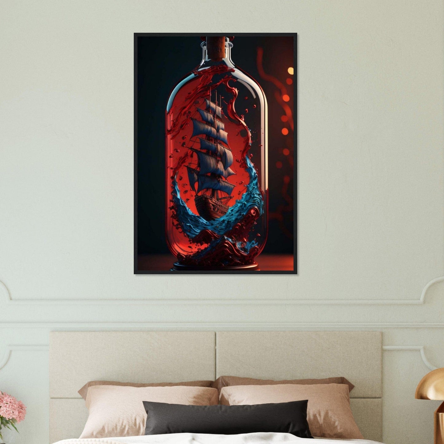 Canvanation Print Material 60x90 cm / 24x36″ Tableau Voilier Voile d'Argent