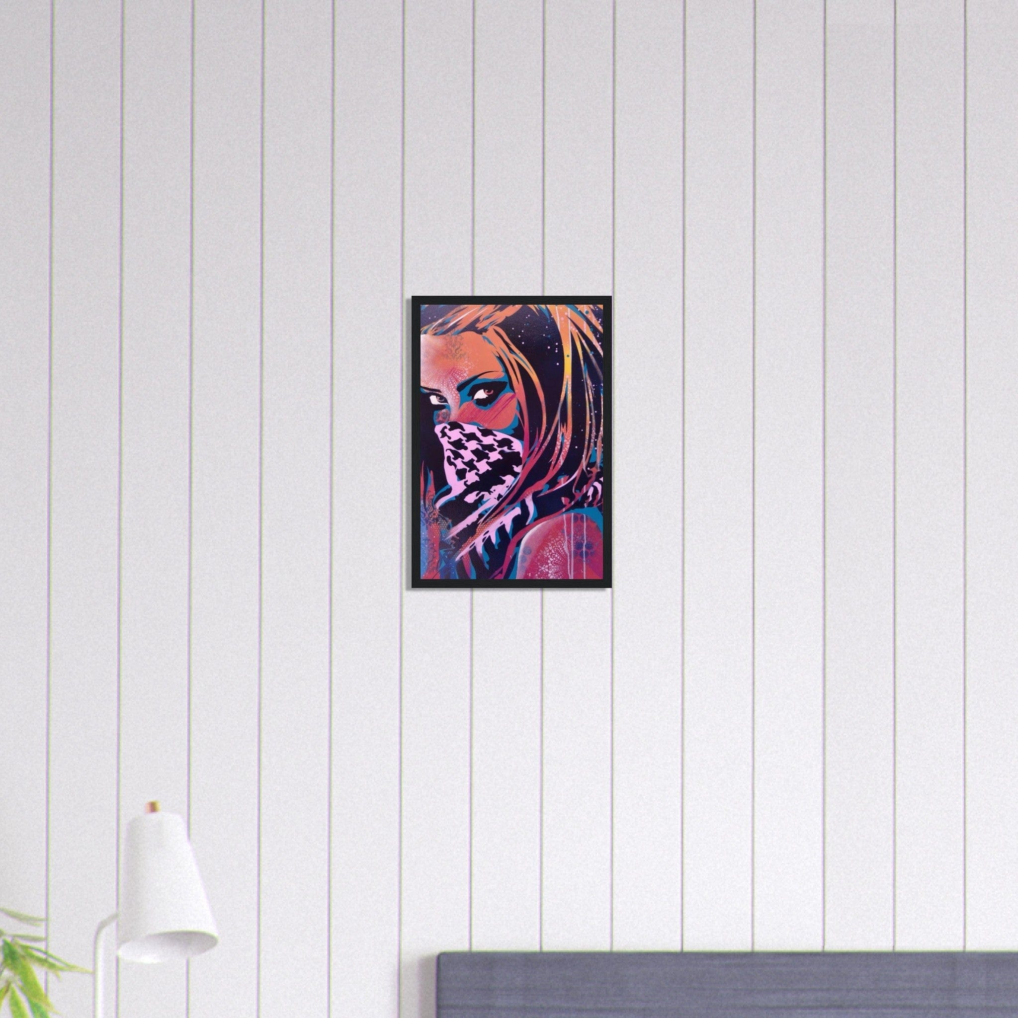 Canvanation Print Material 30x45 cm / 12x18″ Tableau Street Art Femme Gang