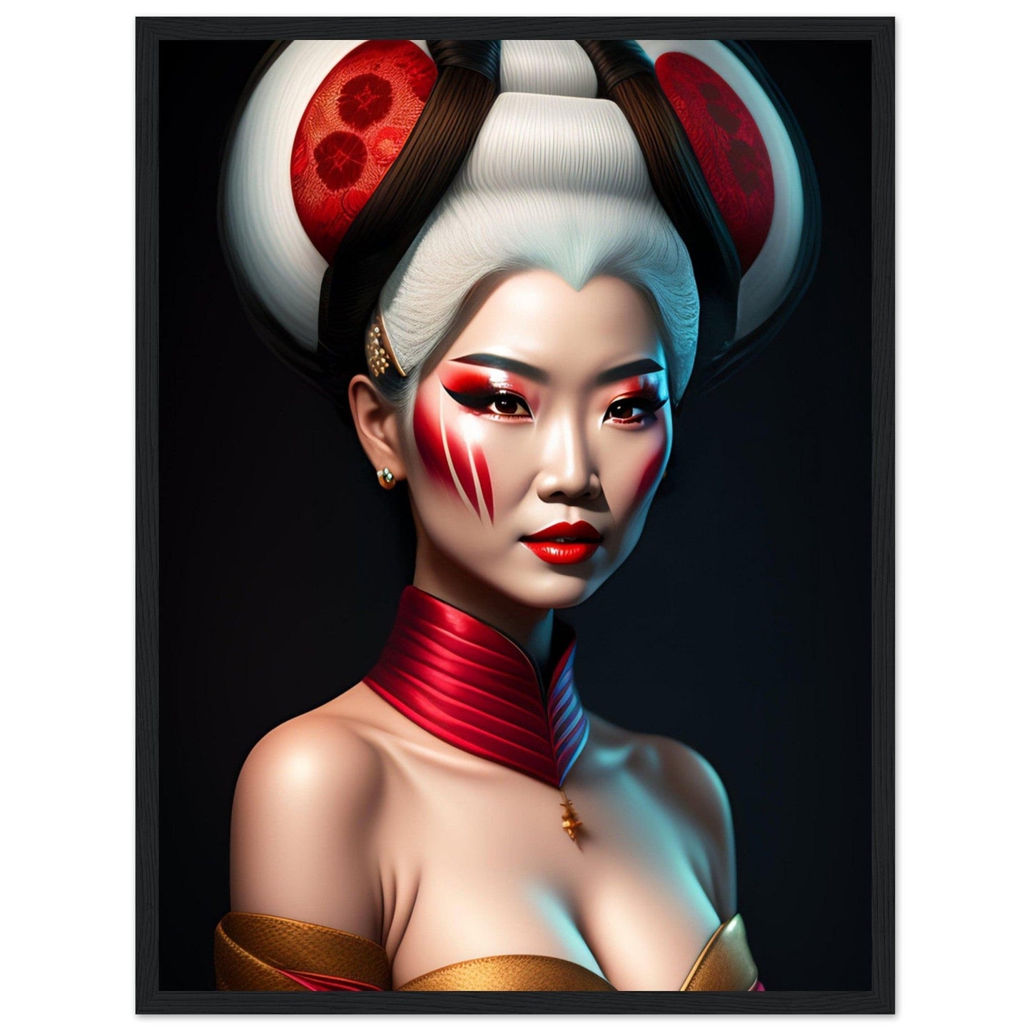 Canvanation Print Material Tableau Japon Geisha Horreur