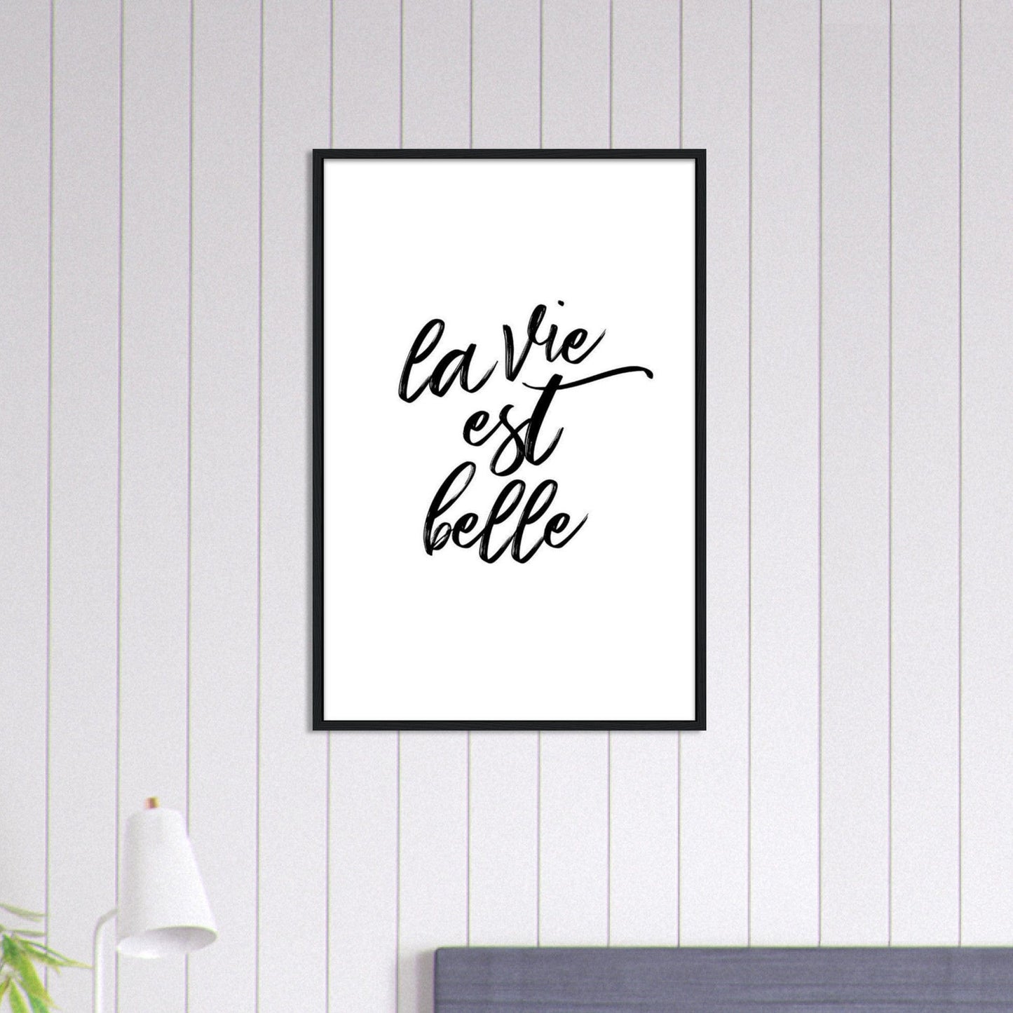 Canvanation Print Material 60x90 cm / 24x36″ Tableau Citation La Vie Belle