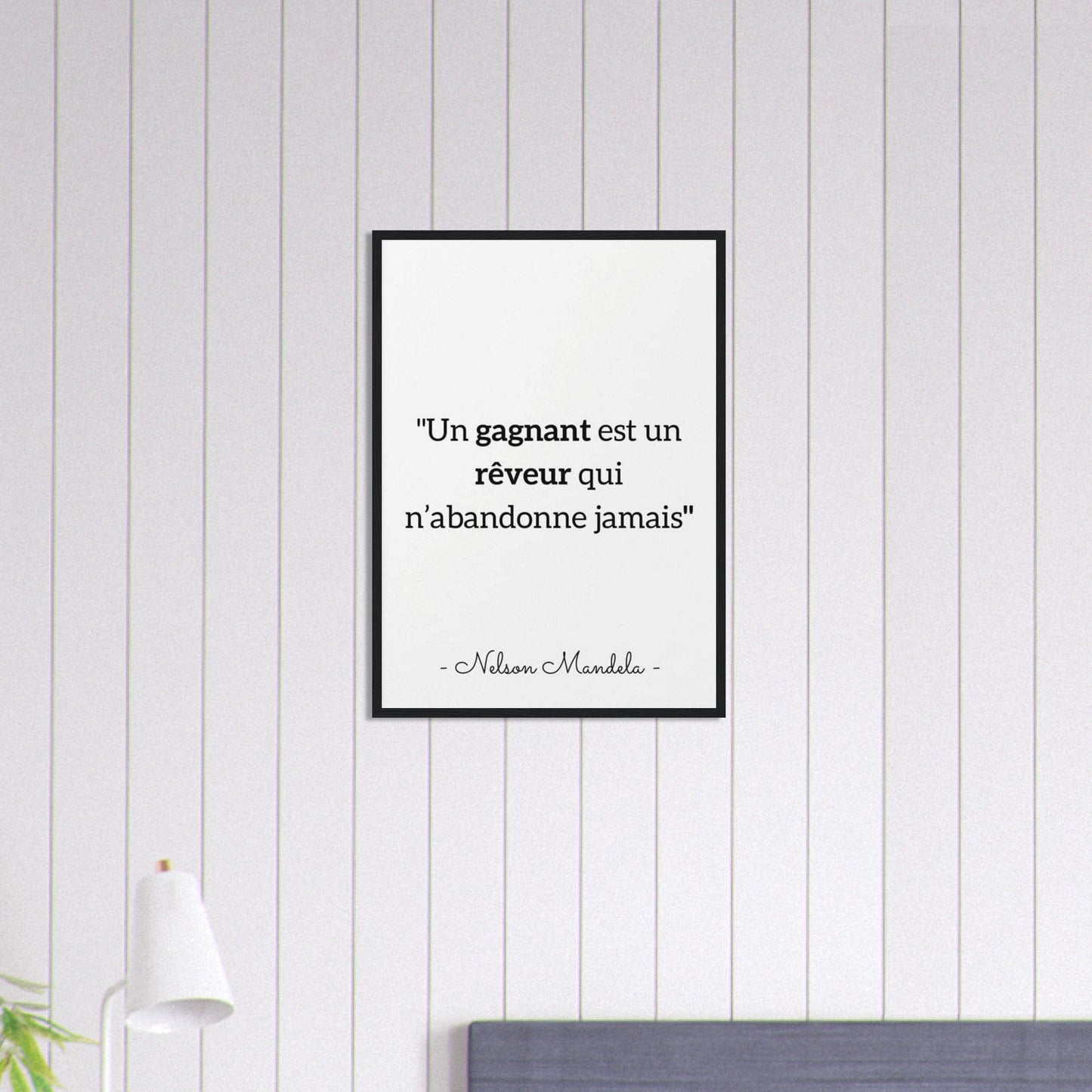 Canvanation Print Material 50x70 cm / 20x28″ Tableau Citation Nelson Mandela