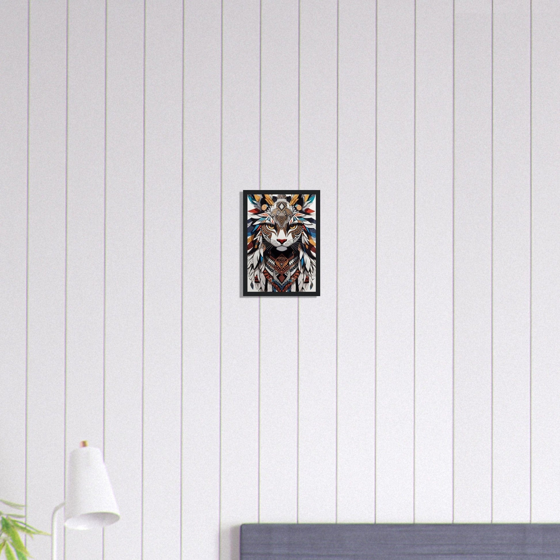 Canvanation Print Material A4 21x29.7 cm / 8x12″ Tableau Chat Pop Art Indien