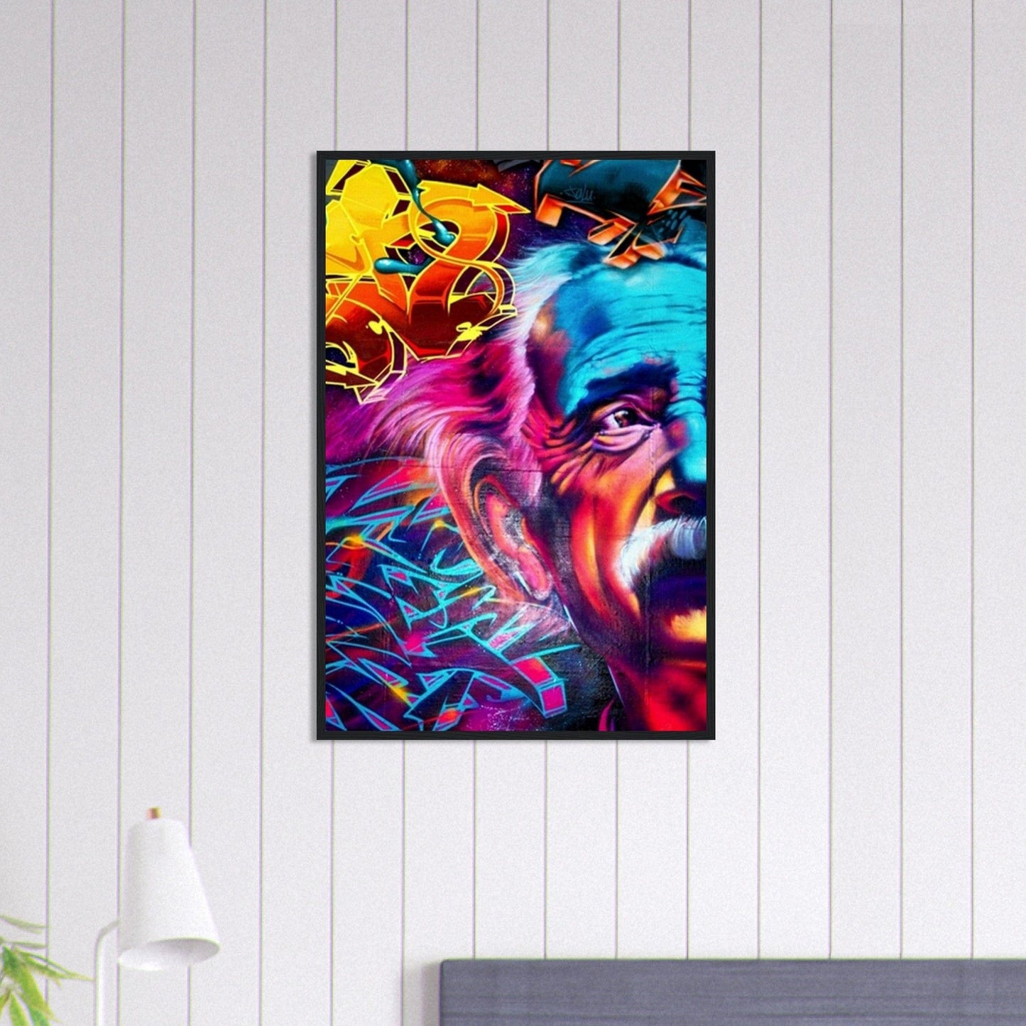 Canvanation Print Material 60x90 cm / 24x36″ Tableau Street Art Einstein