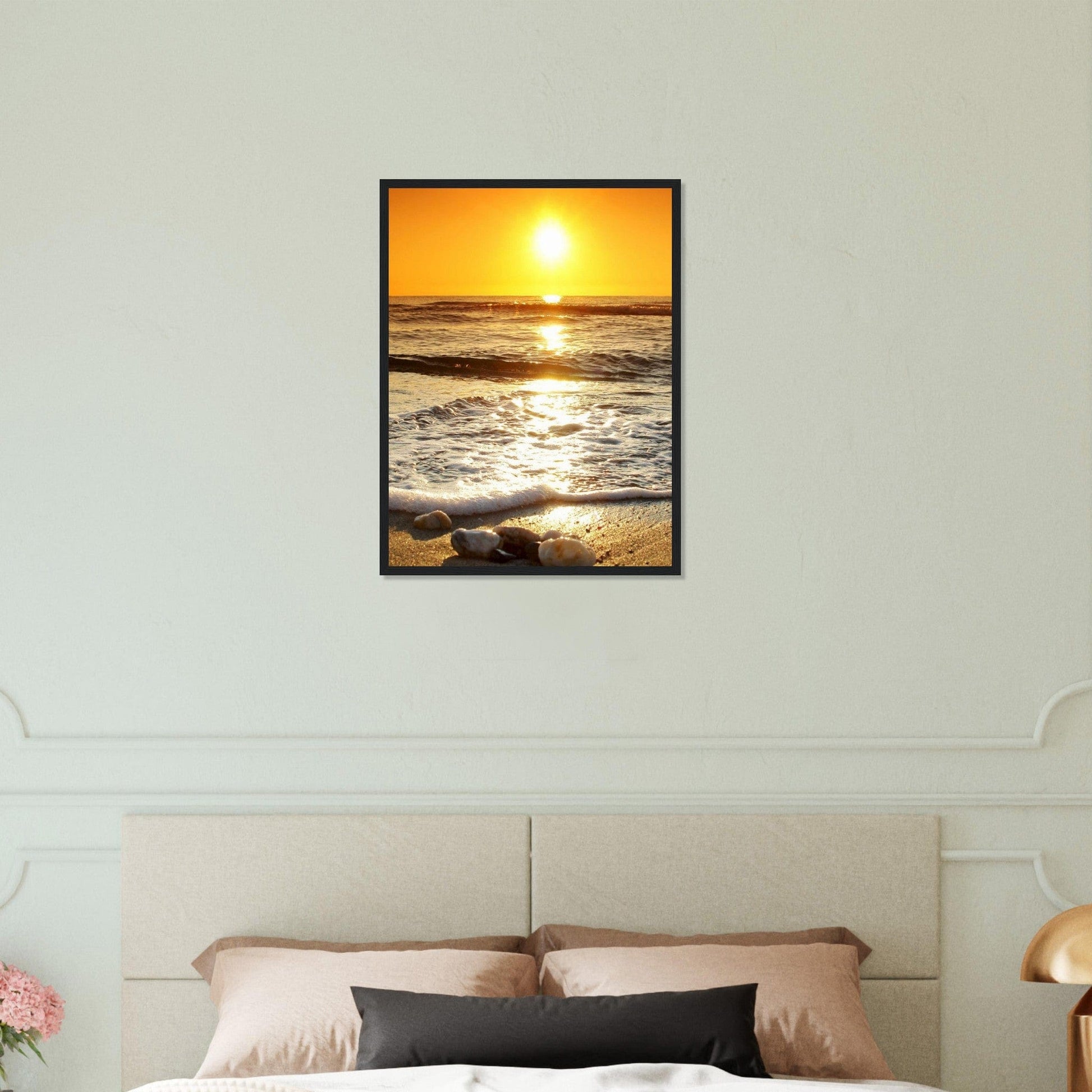 Gelato Print Material Tableau Coucher De Soleil Sur La Mer