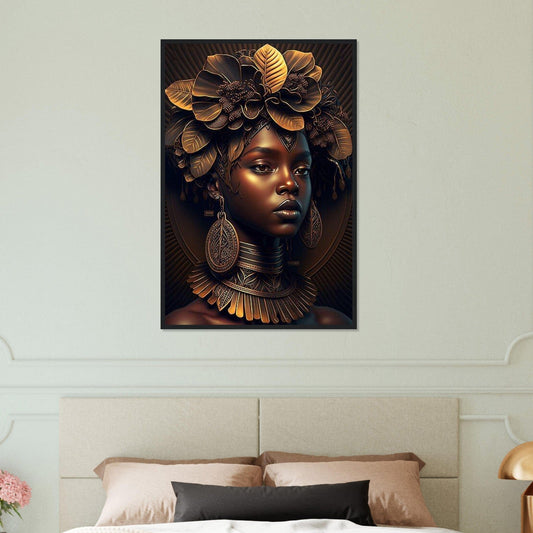 Canvanation Print Material 60x90 cm / 24x36″ Tableau Peinture Africain Femme