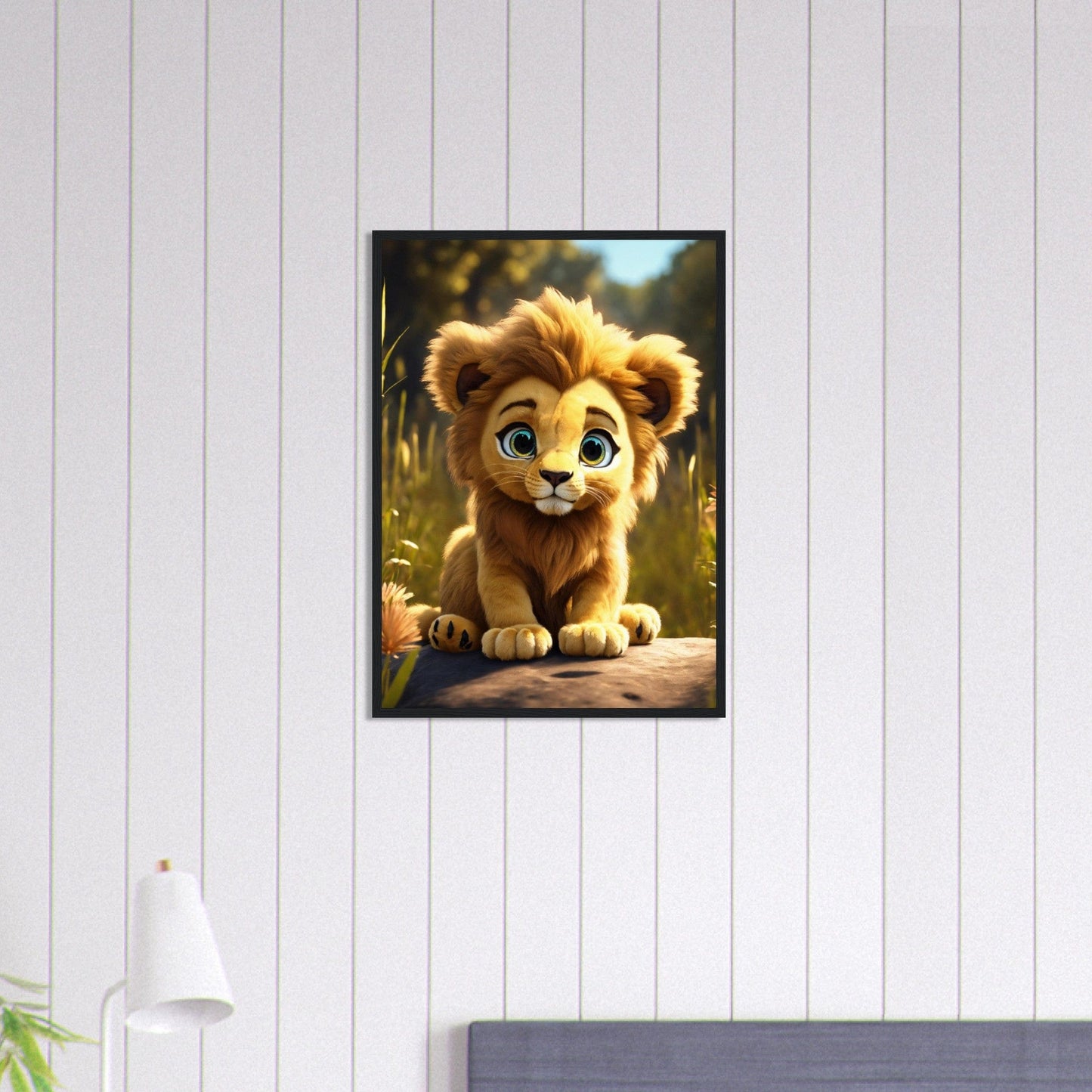 Canvanation Print Material 50x70 cm / 20x28″ Tableau Lionceau Éveil Royal