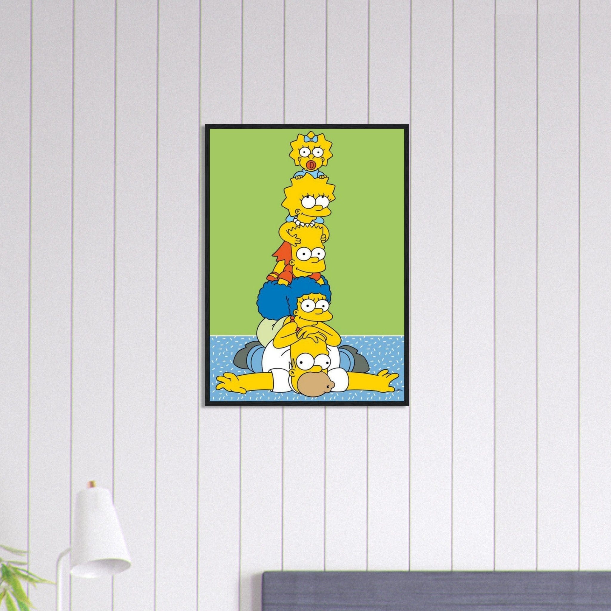 Canvanation Print Material 50x70 cm / 20x28″ Tableau Simpson Famille Drole