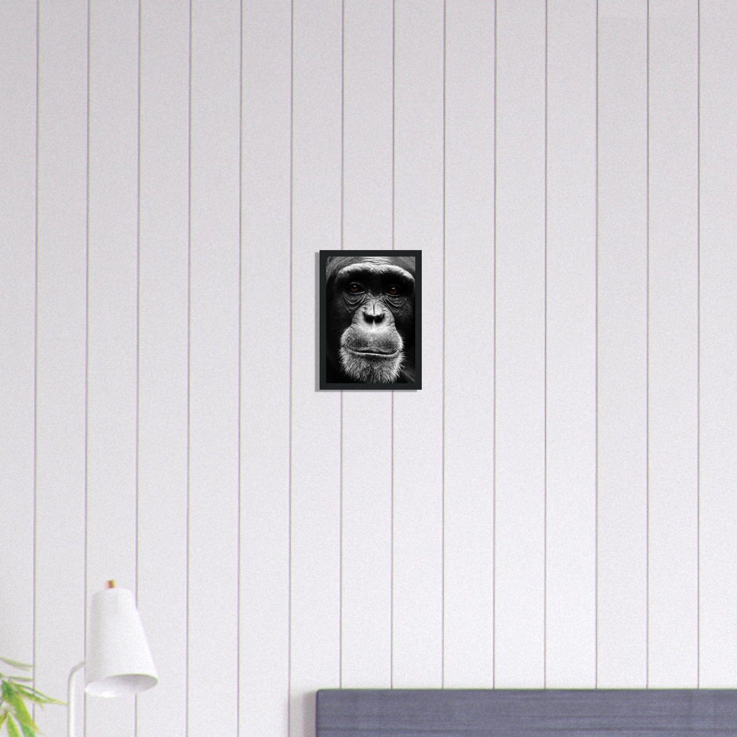 Canvanation Print Material A4 21x29.7 cm / 8x12″ Tableau Singe Noir et Blanc