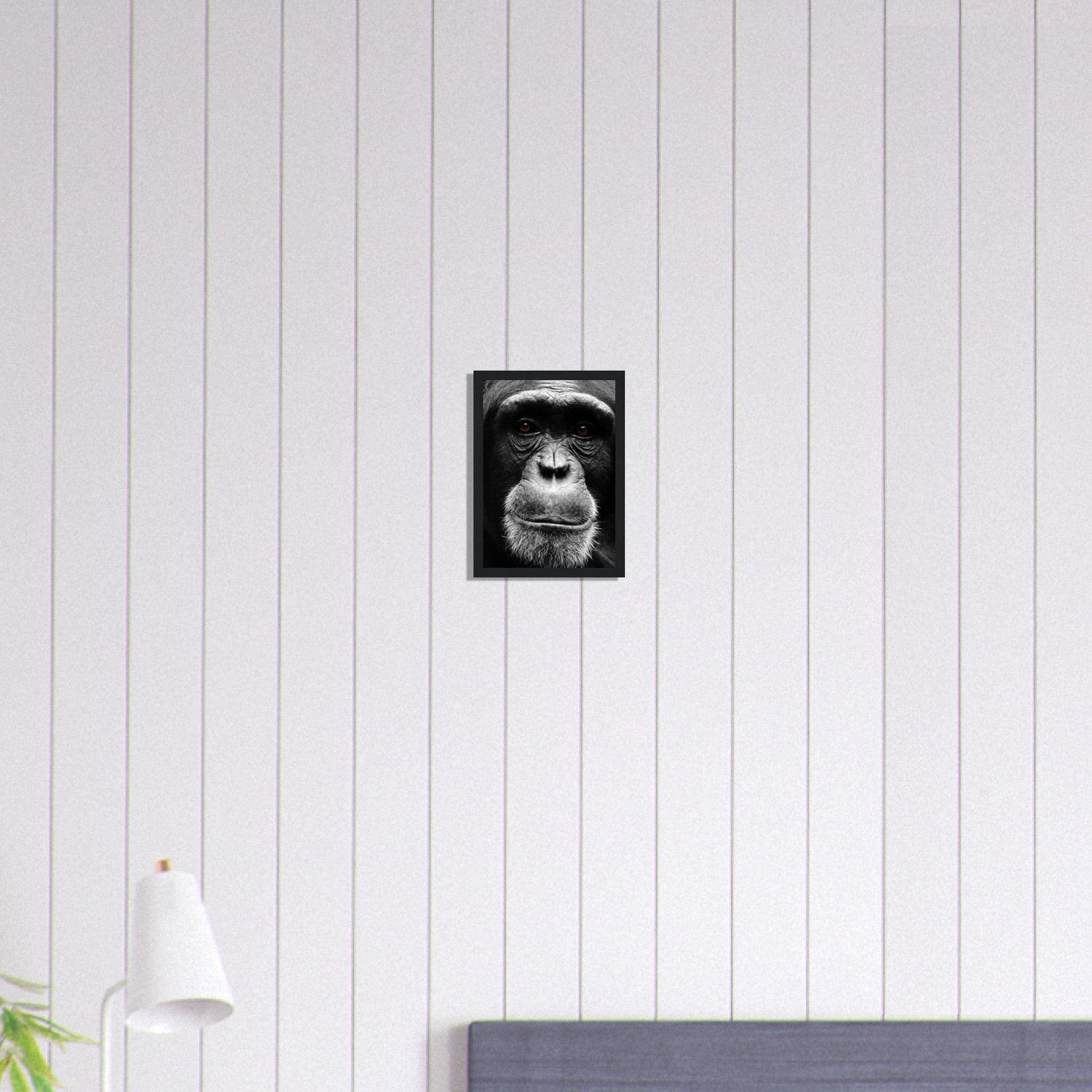 Canvanation Print Material A4 21x29.7 cm / 8x12″ Tableau Singe Noir et Blanc