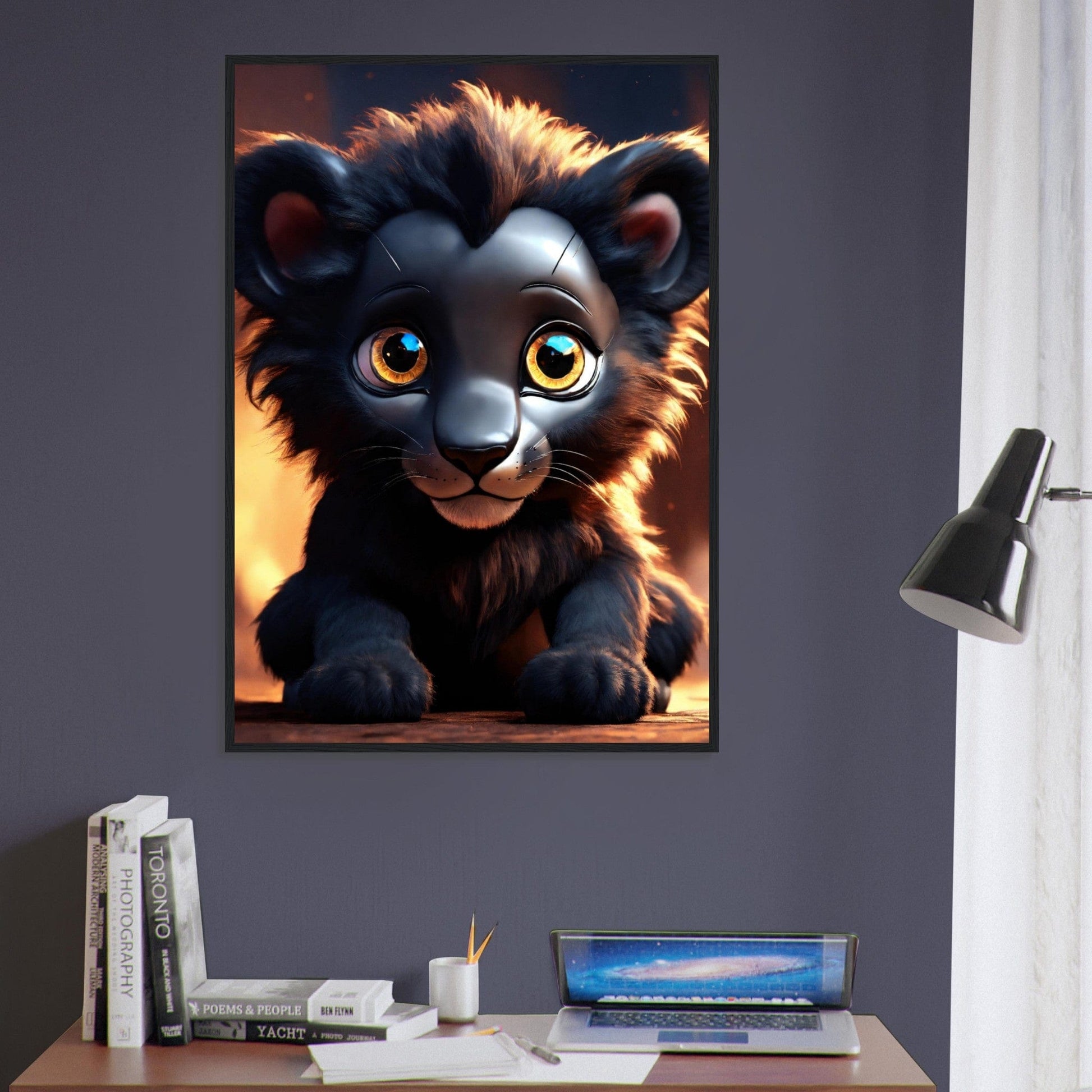 Canvanation Print Material Tableau Lionceau Premiers Pas Royaux