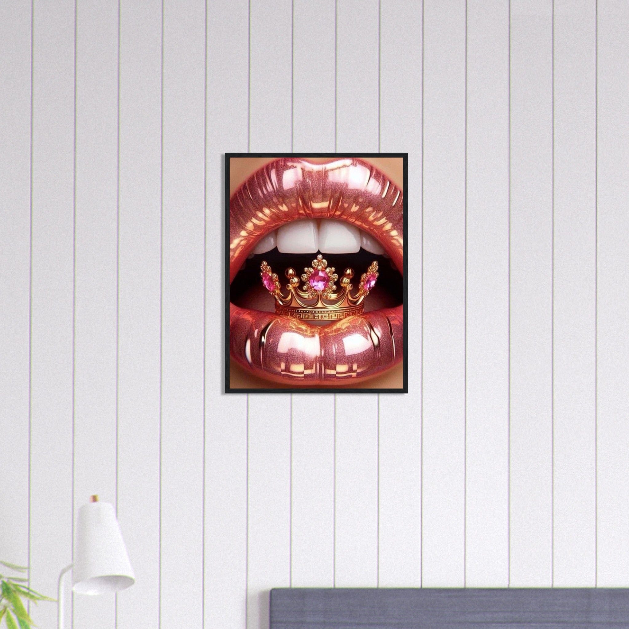 Canvanation Print Material 45x60 cm / 18x24″ Tableau Levres Couronne