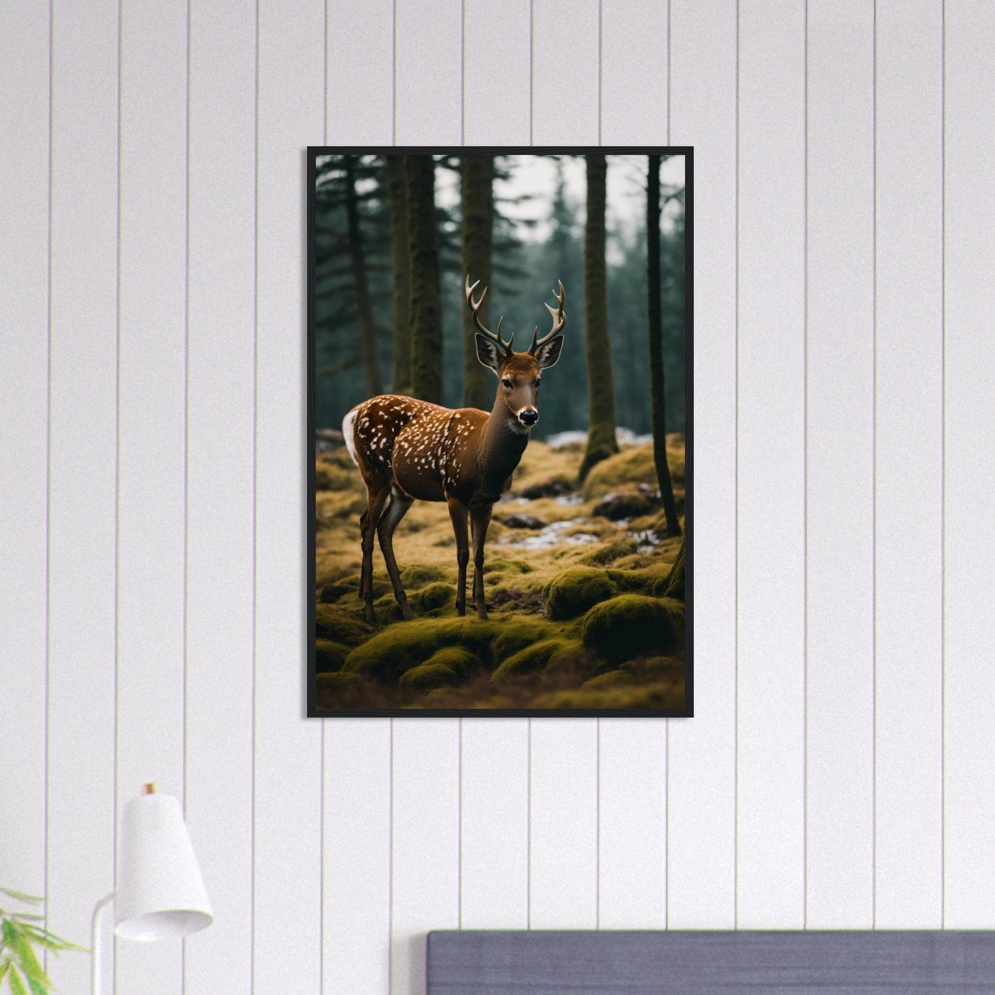 Canvanation Print Material 60x90 cm / 24x36″ Tableau Cerf Dans La Forêt