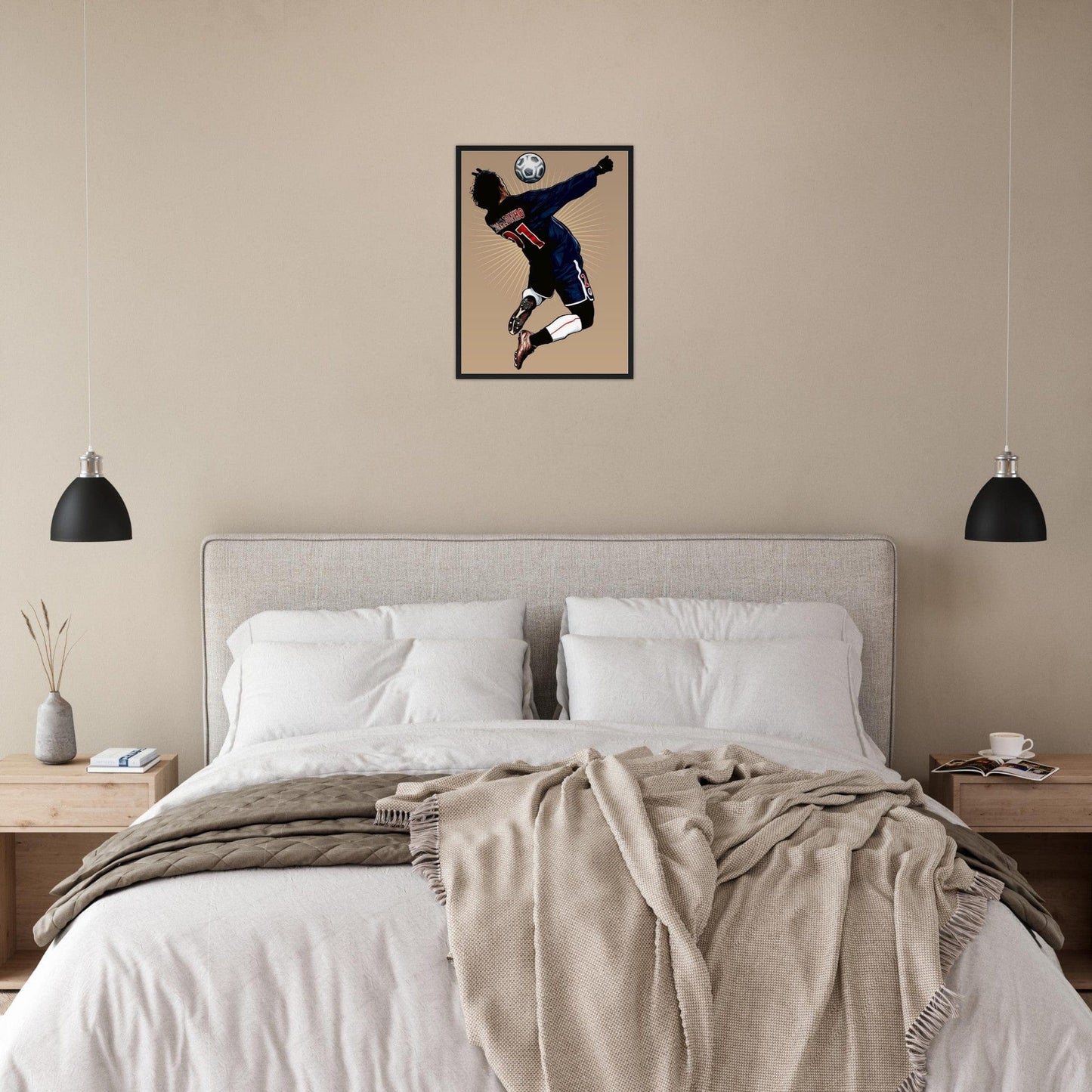 Canvanation Print Material Tableau Football Ronaldhino