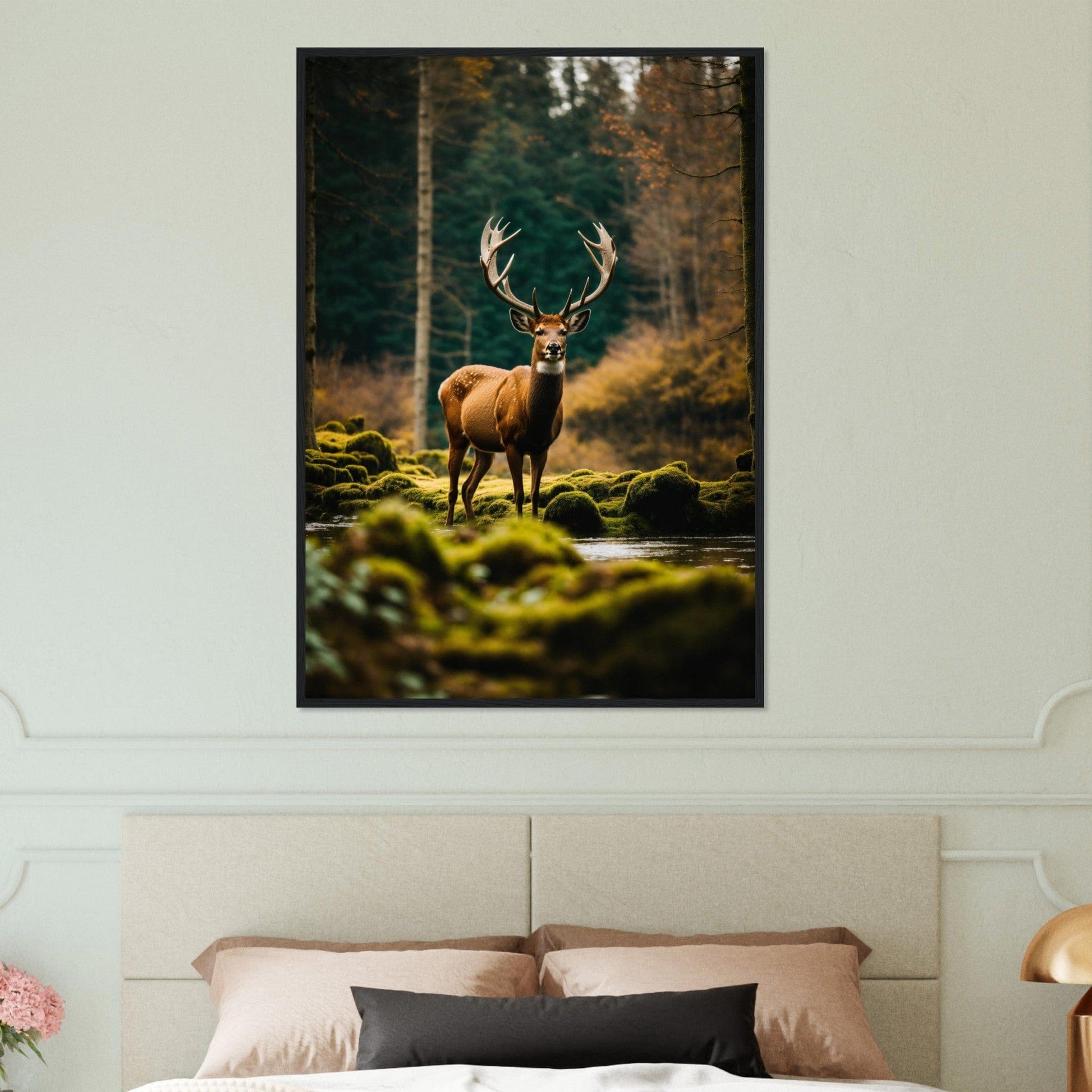 Canvanation Print Material Tableau Cerf Gloire Écarlate