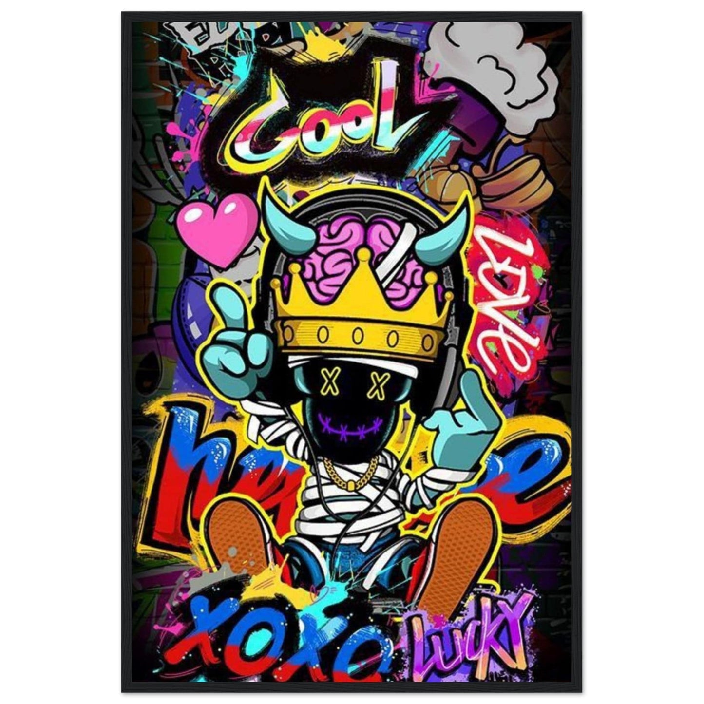 Gelato Print Material 60x90 cm / 24x36″ Graffiti Toile