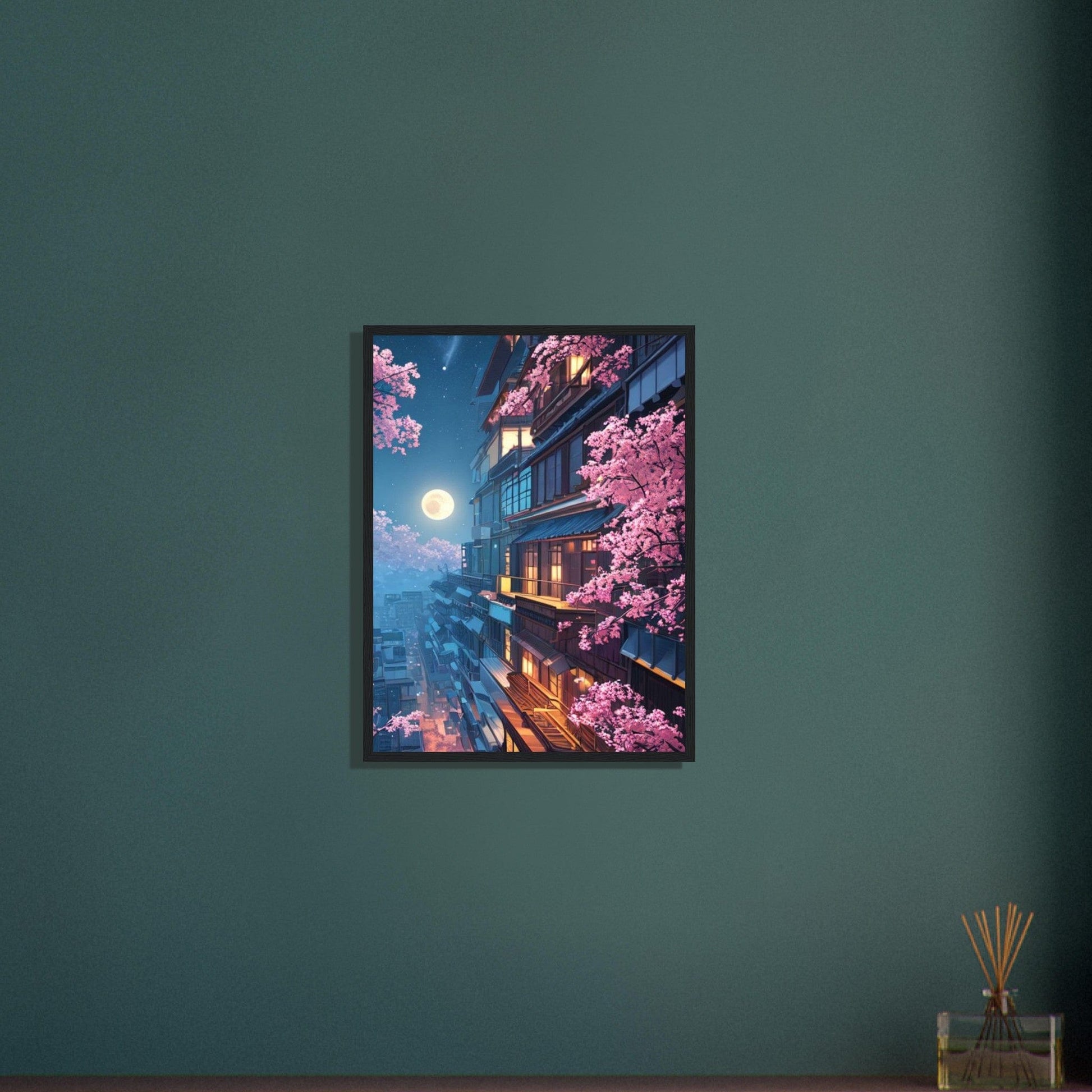 Canvanation Print Material Tableau Fleurs De Cerisier Pagode