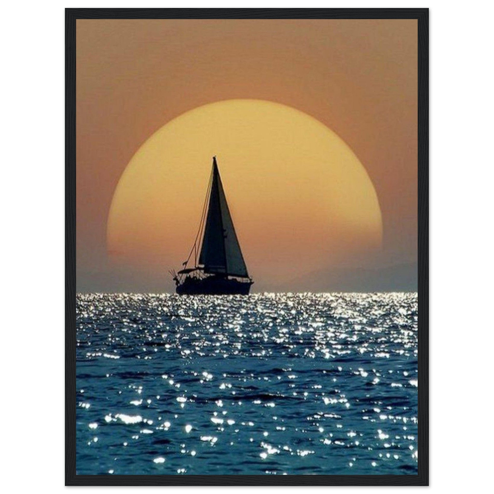 Gelato Print Material 45x60 cm / 18x24″ Peinture Voilier En Mer