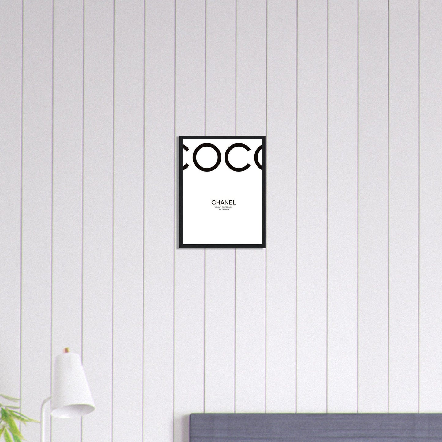 Canvanation Print Material 30x40 cm / 12x16″ Tableau Chanel Fond blanc