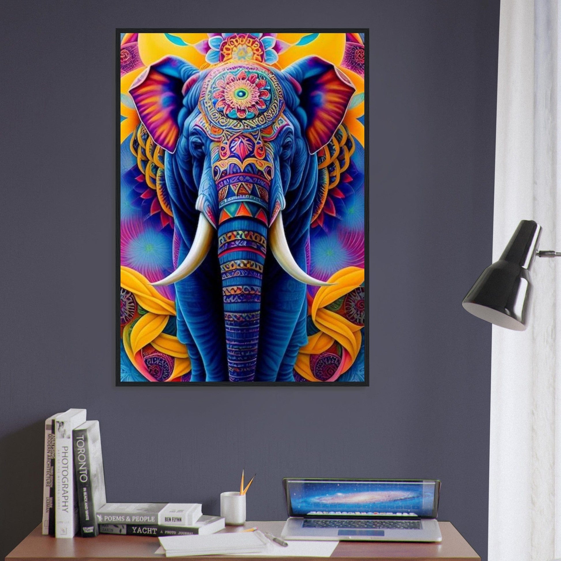 Canvanation Print Material Tableau Elephant Géant Gracieux