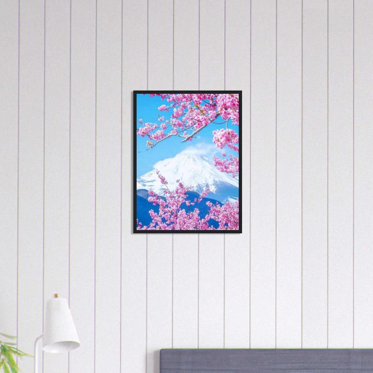 Canvanation Print Material Tableau Arbre Fleurs De Cerisier Mont