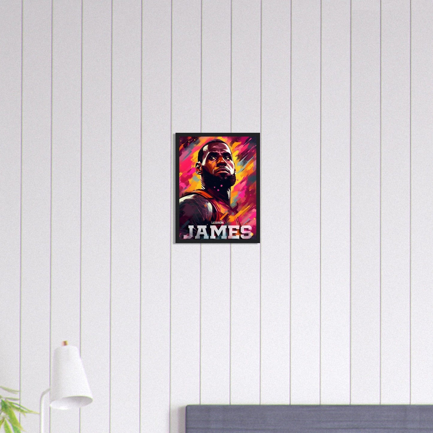 Canvanation Print Material 30x40 cm / 12x16″ Tableau Basket Lebron James Dessin