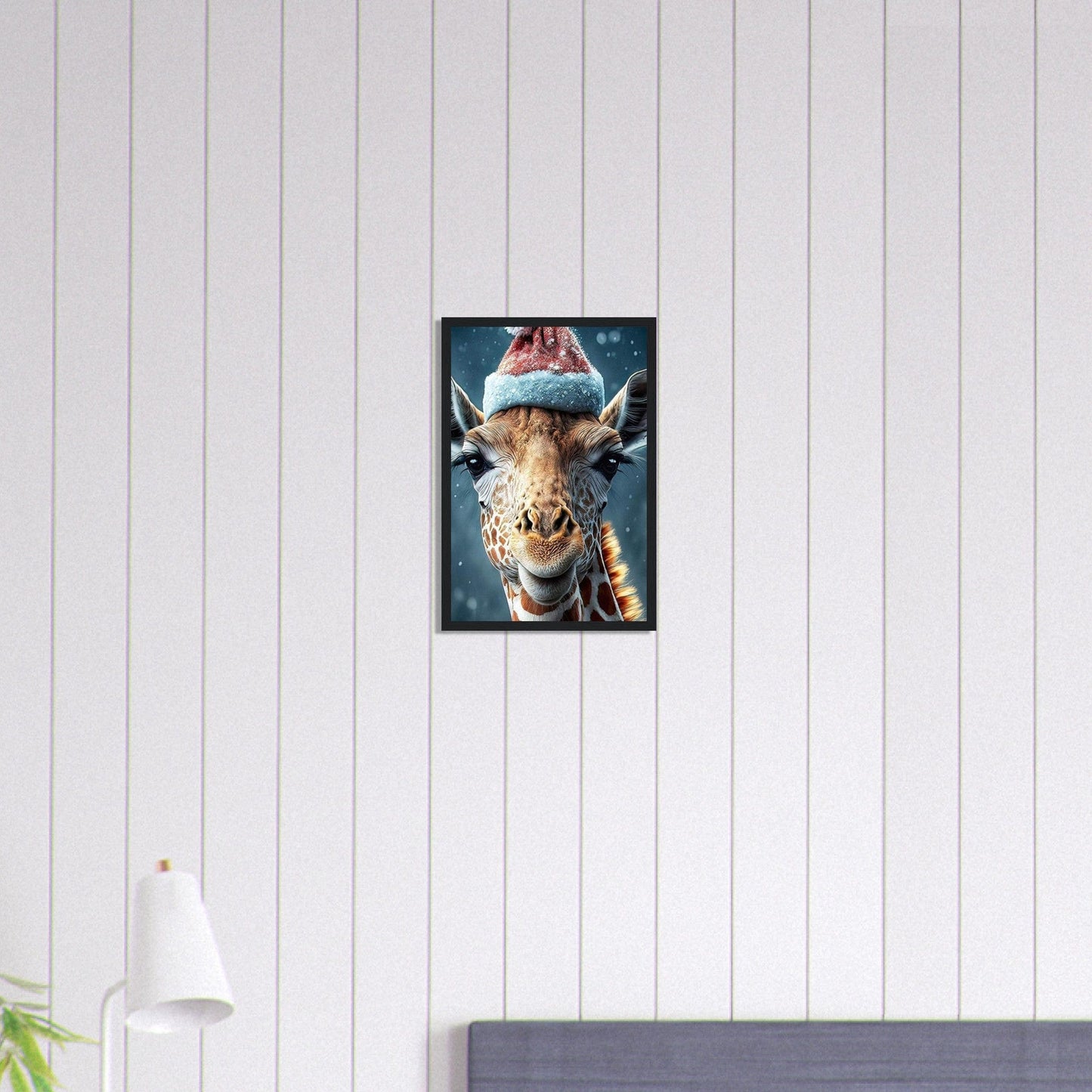 Canvanation Print Material 30x45 cm / 12x18″ Tableau Girafe Noel