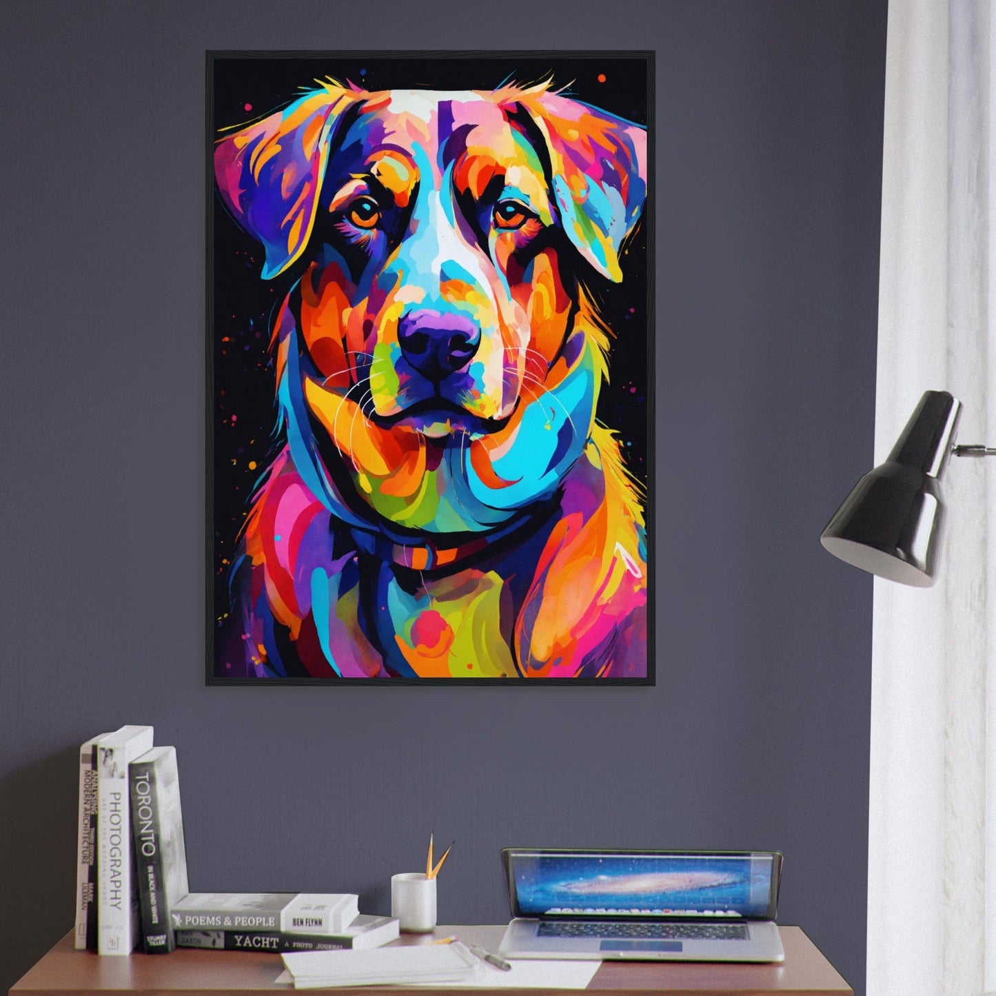 Canvanation Print Material Tableau Chien Étoile A Quatre Pattes