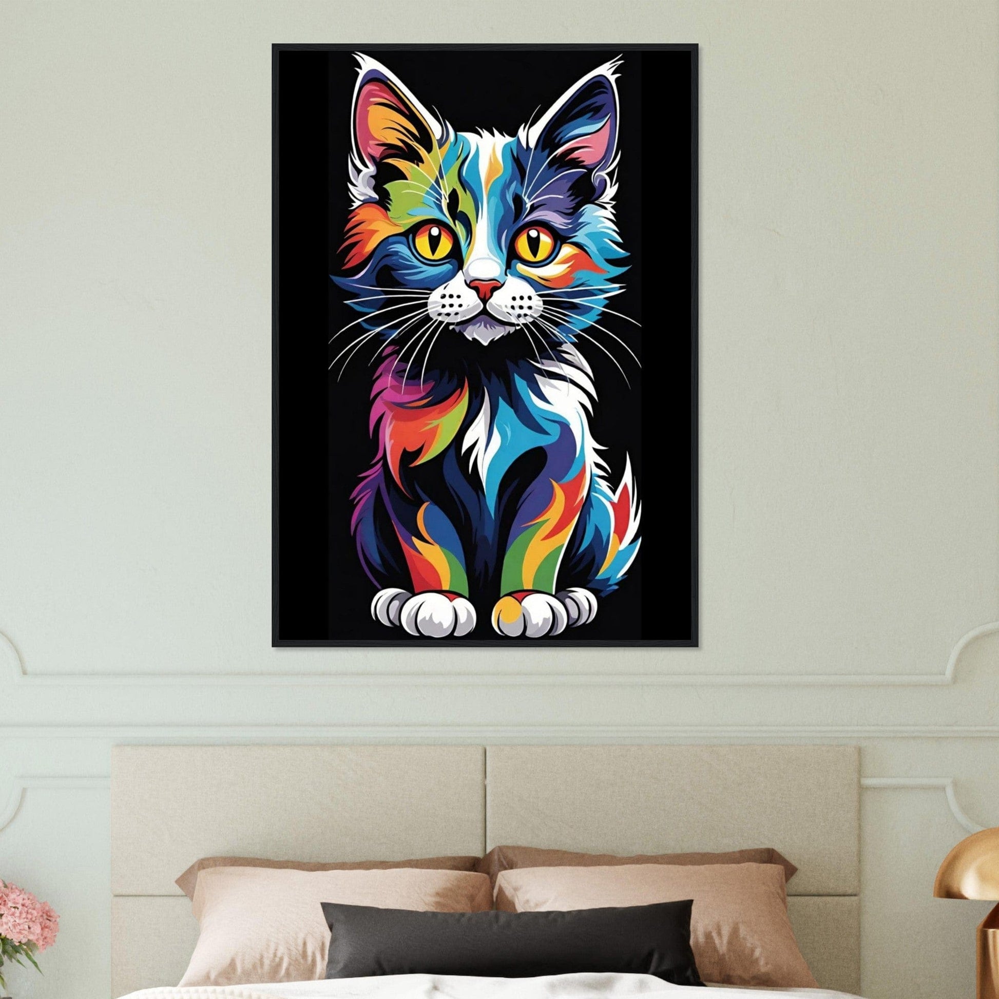 Canvanation Print Material Tableau Chat Pop Art "Miaou"