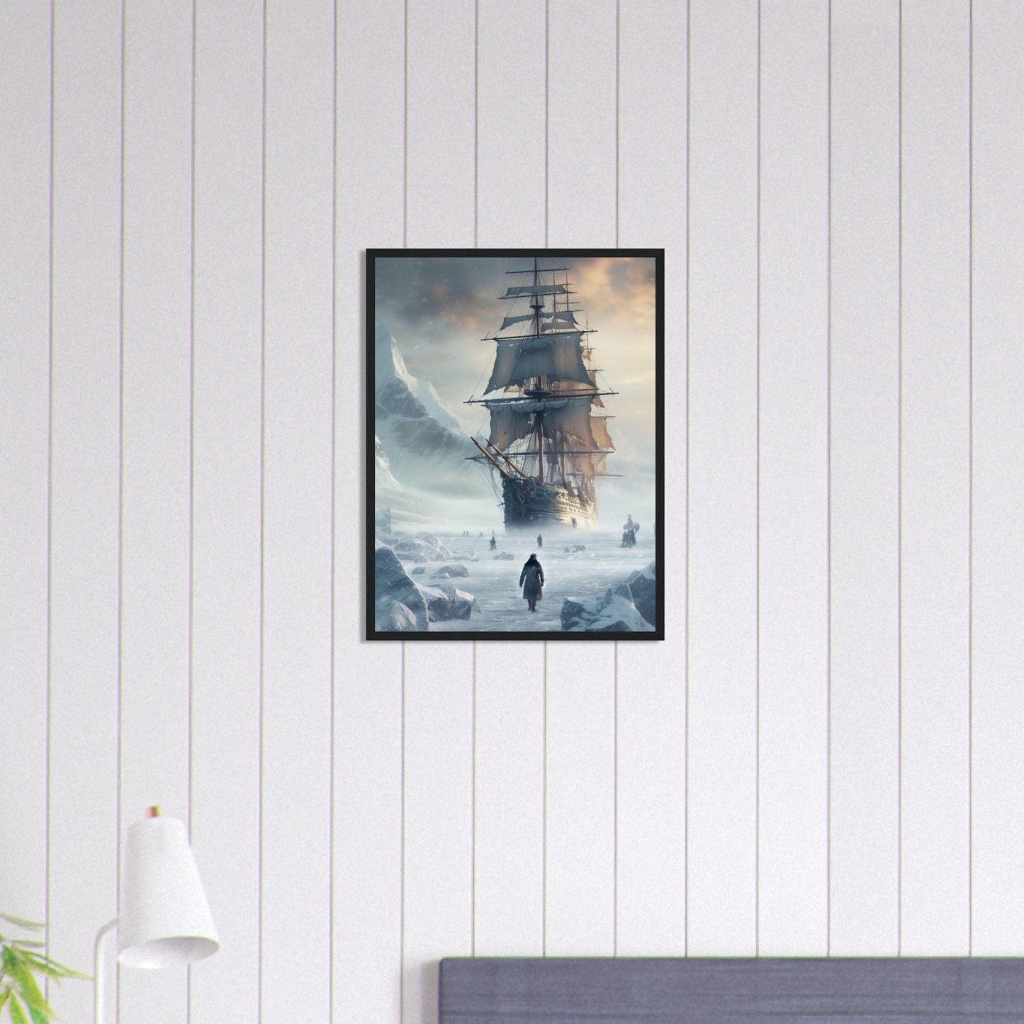 Gelato Print Material Tableau Bateau Tempête