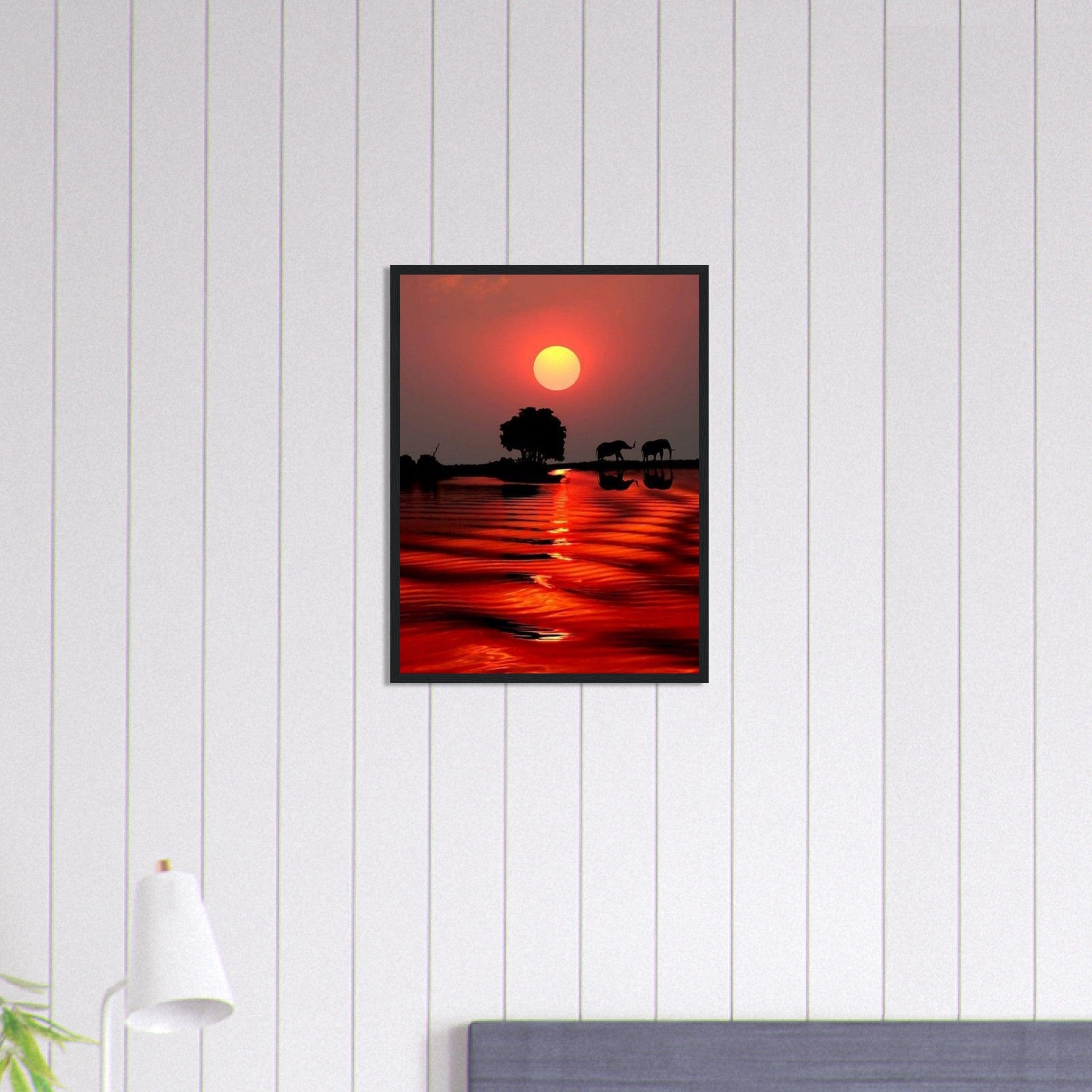 Gelato Print Material Coucher De Soleil Tableau