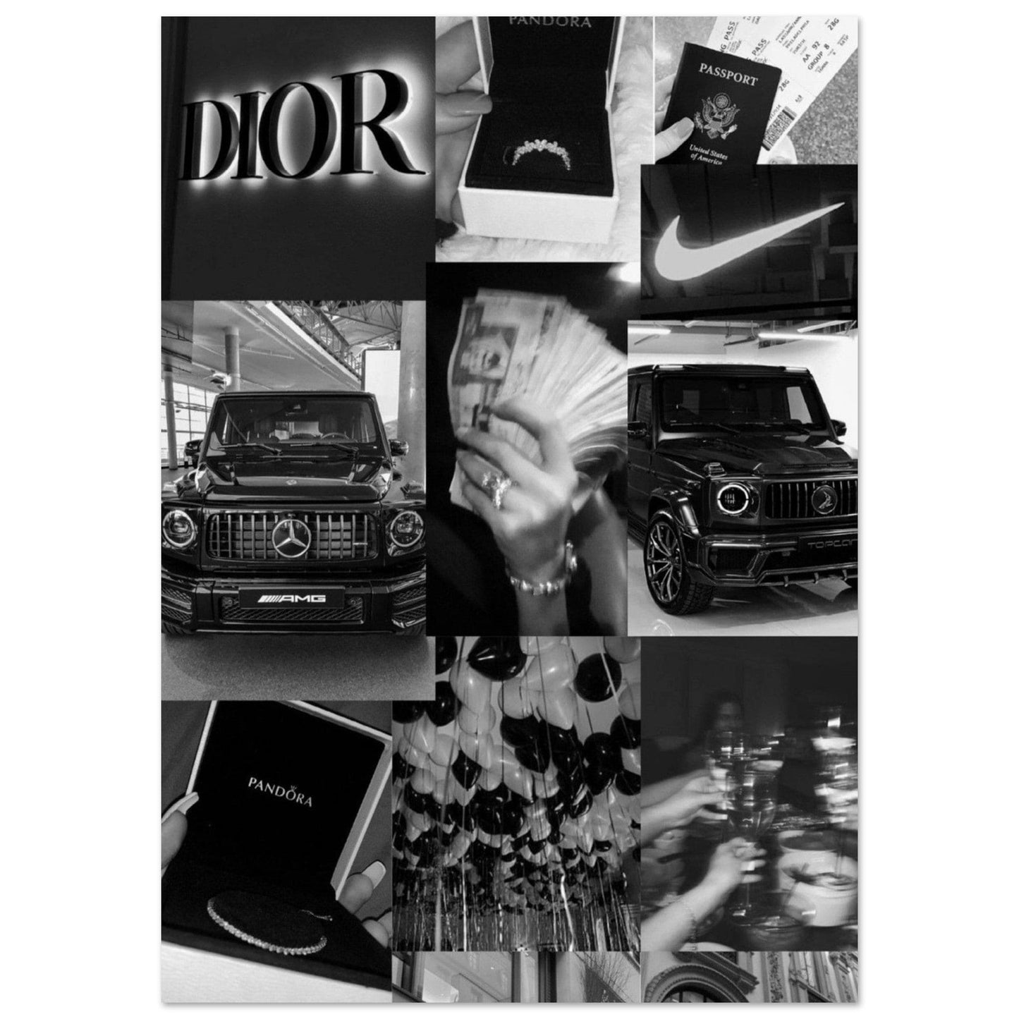 Gelato Print Material A1 (59.4 x 84.1  cm) Affiche Dior