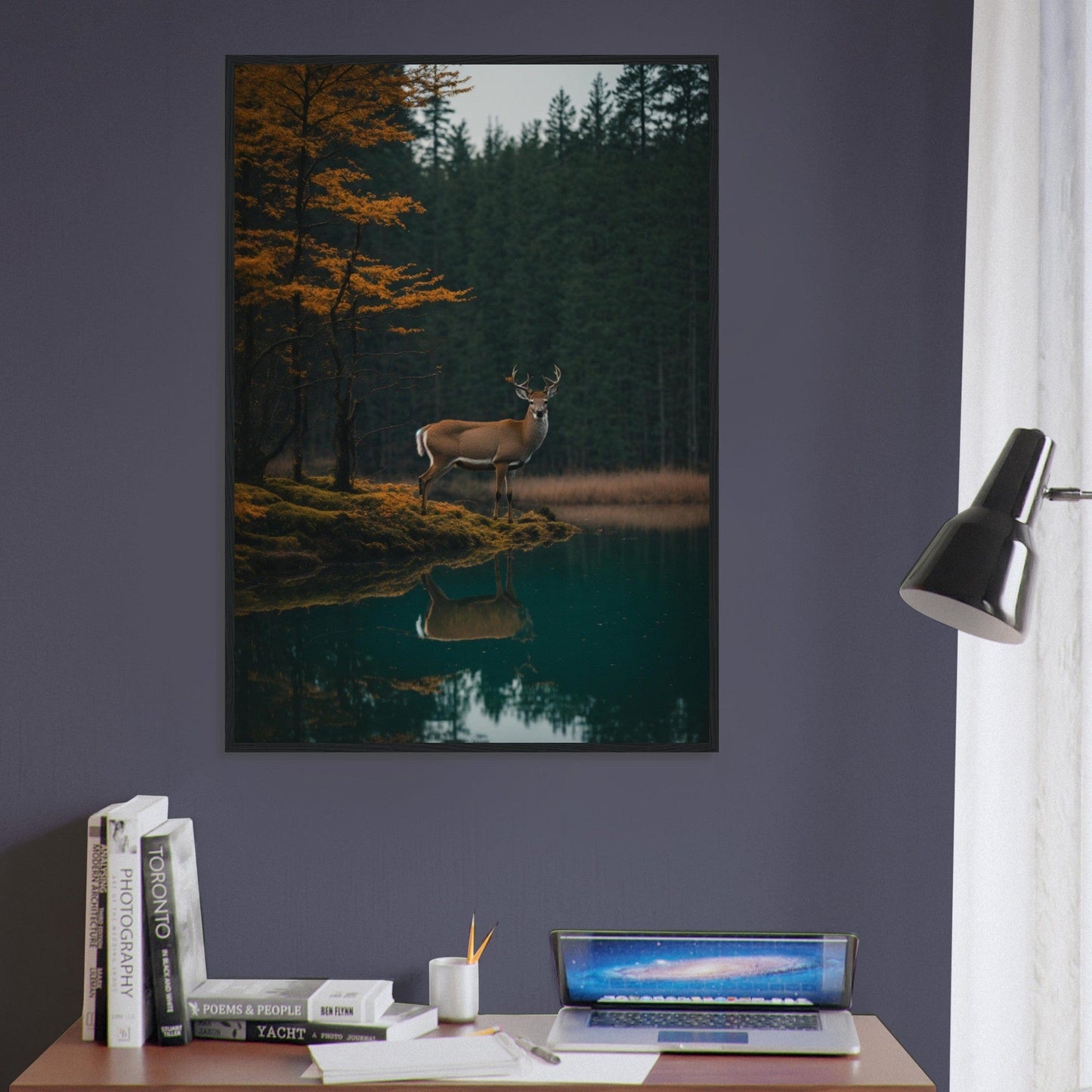 Canvanation Print Material Tableau Cerf Esprit des Bois