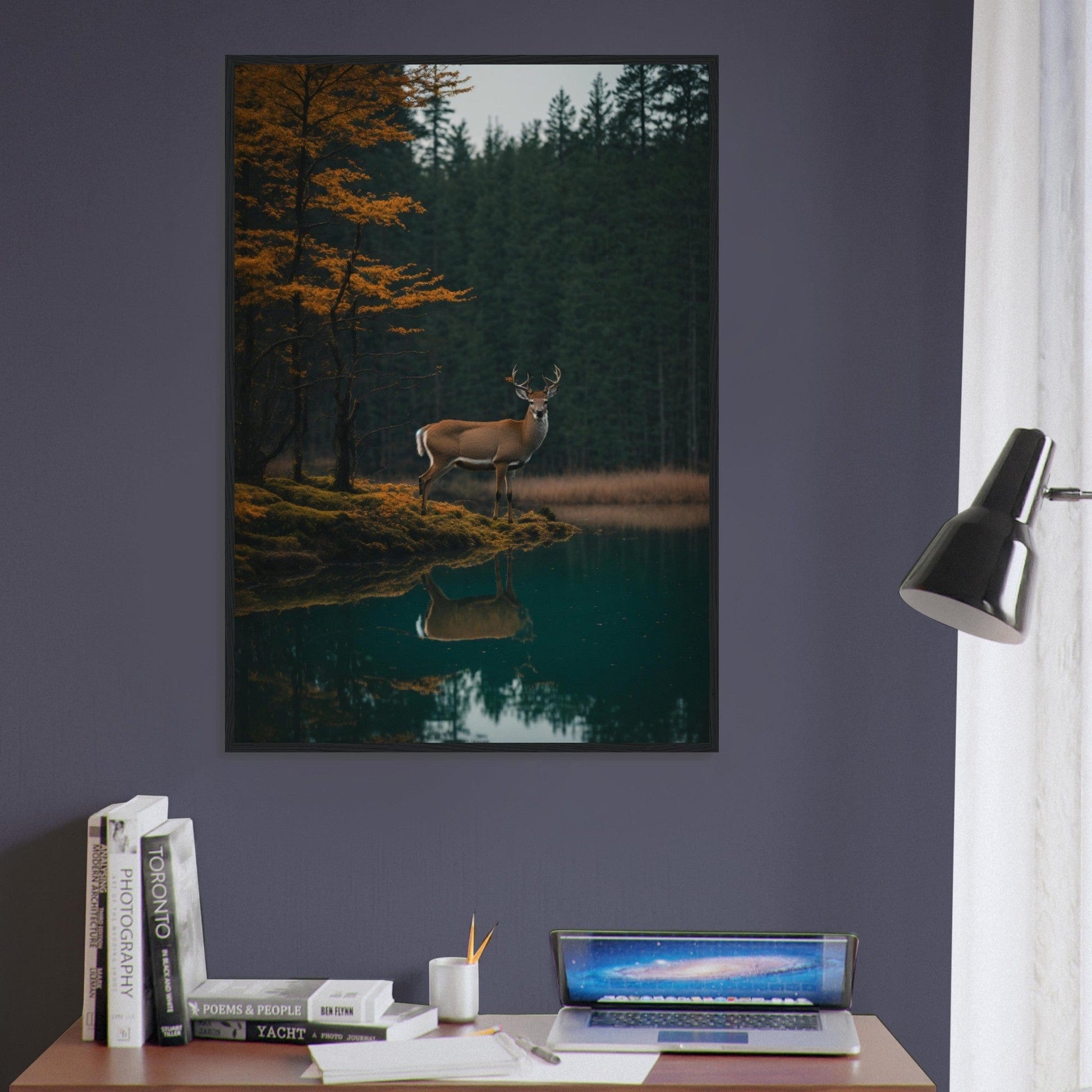 Canvanation Print Material Tableau Cerf Esprit des Bois