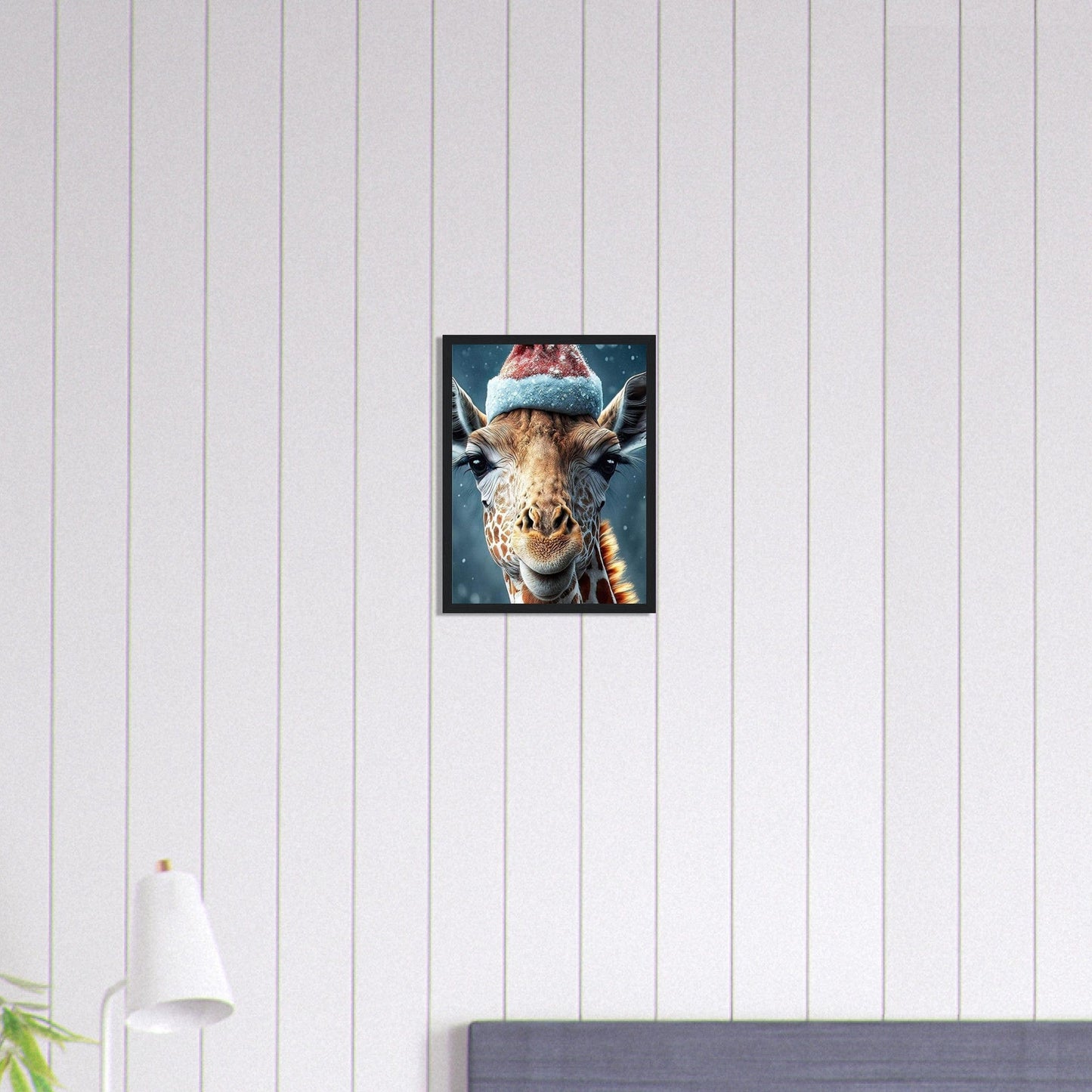 Canvanation Print Material 30x40 cm / 12x16″ Tableau Girafe Noel