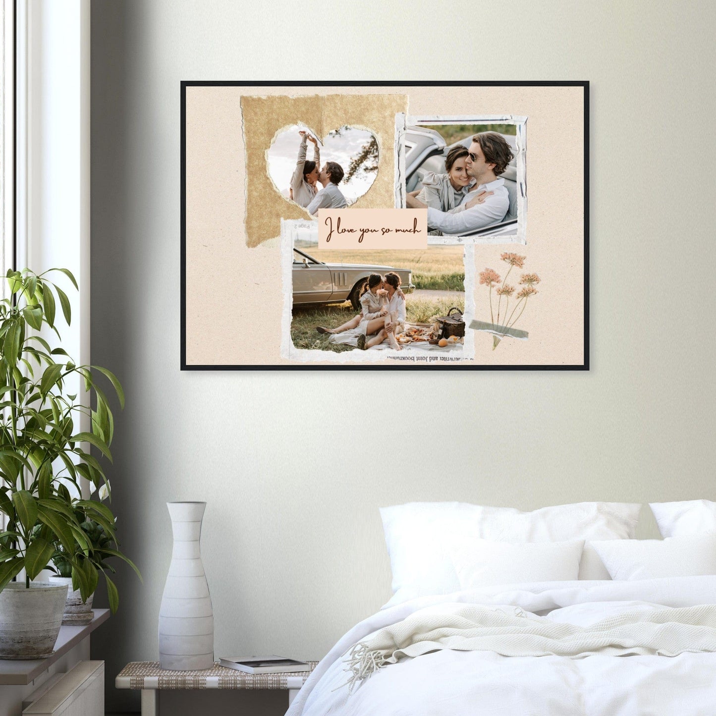 Canvanation Print Material Pele Mèle Couple "I Love You So Much"