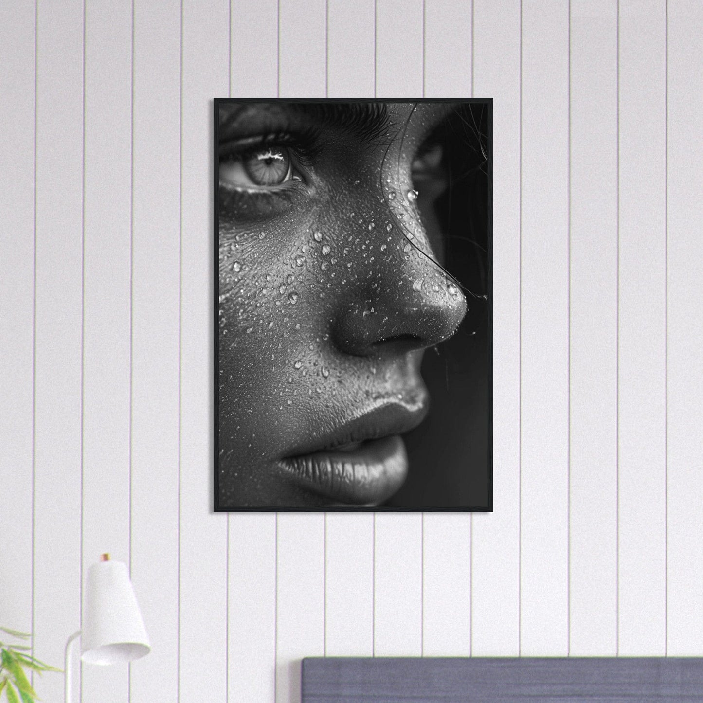 Canvanation Print Material 60x90 cm / 24x36″ Tableau Photo Noir Et Blanc-Portrait-Fille
