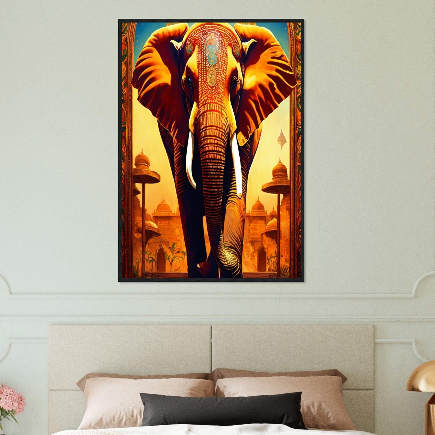 Canvanation Print Material Tableau Elephant Majesté De La Savane