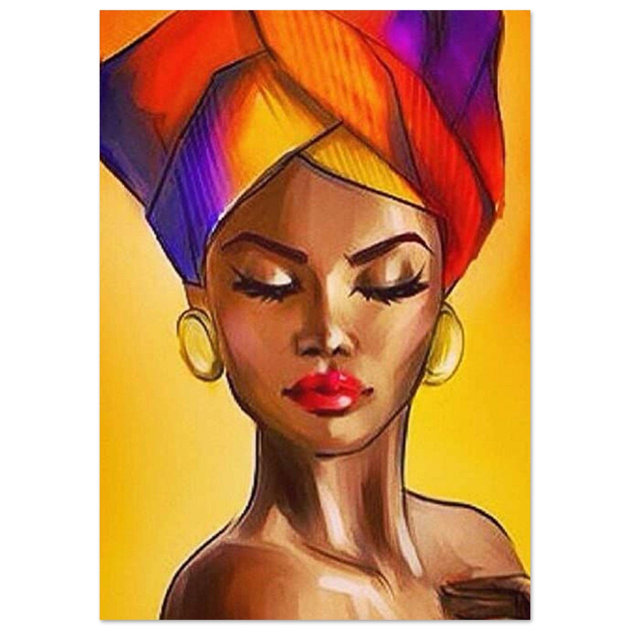 Gelato Print Material A1 (59.4 x 84.1 cm) Affiche Africain Turban Couleur