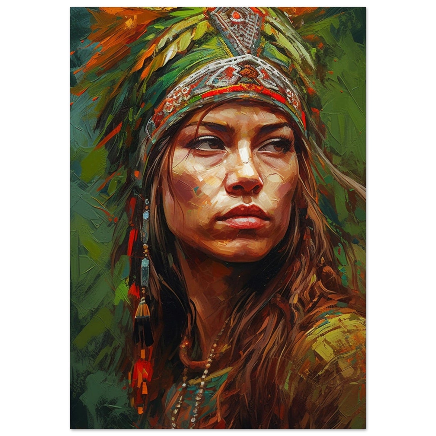 Gelato Print Material Portrait Femme Peinture Classique