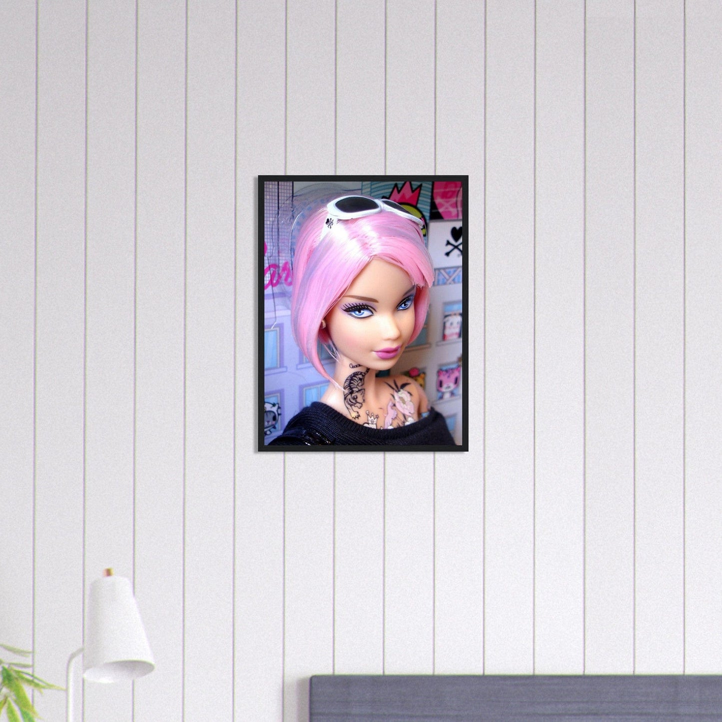 Canvanation Print Material 45x60 cm / 18x24″ Tableau Barbie Street Art