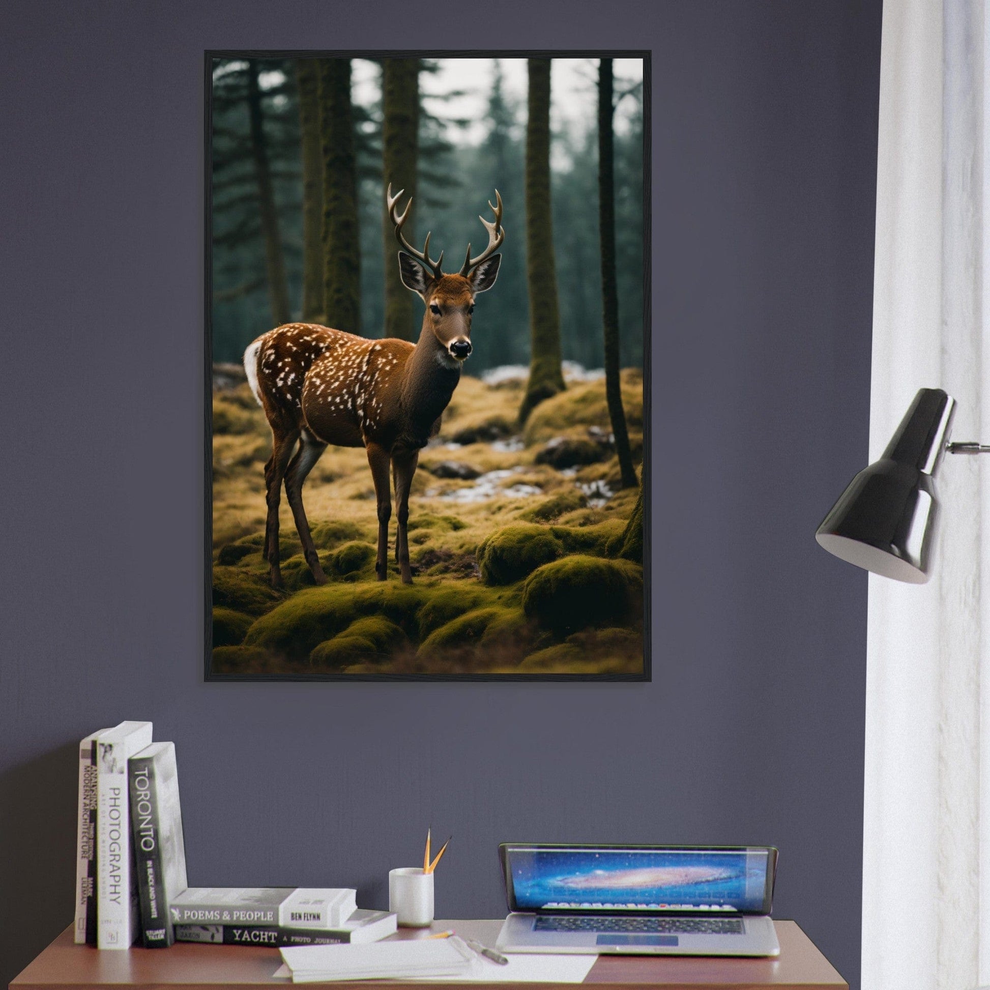 Canvanation Print Material Tableau Cerf Dans La Forêt