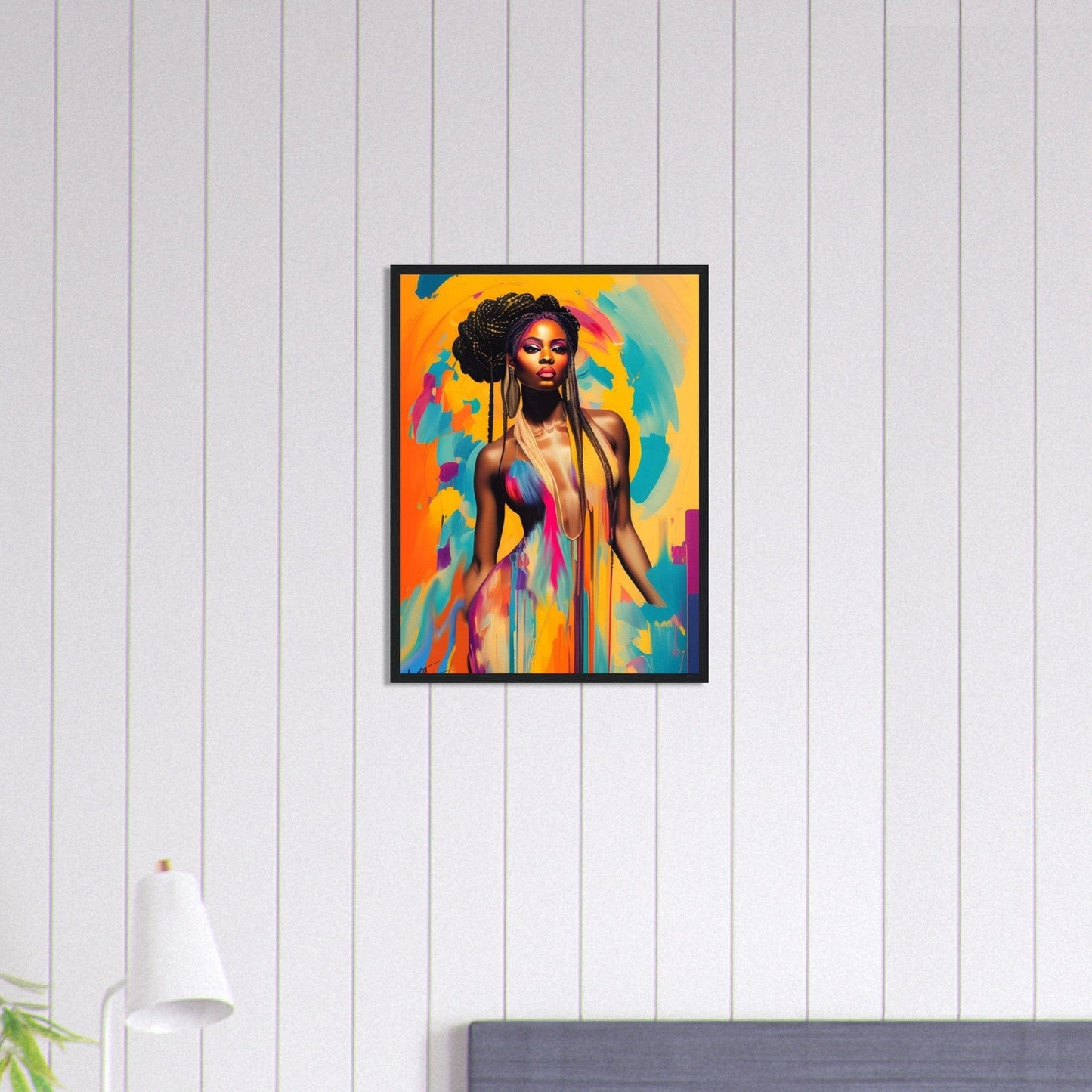 Canvanation Print Material Peinture Portrait Africain