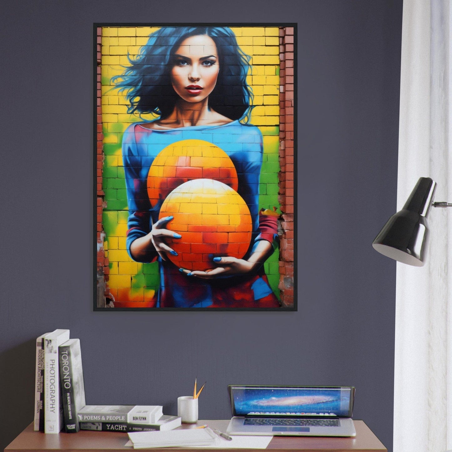 Canvanation Print Material Tableaux Street Art Femme Monde Rond