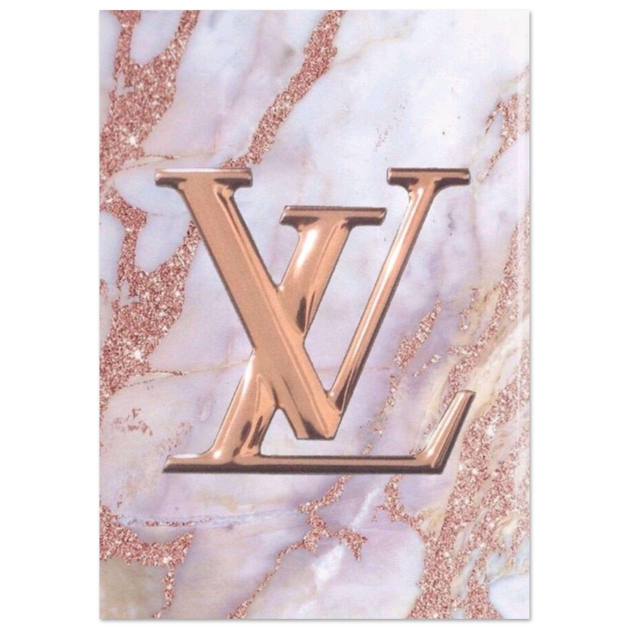 Gelato Print Material A1 (59.4 x 84.1 cm) Affiche Louis Vuitton Marbre Rose