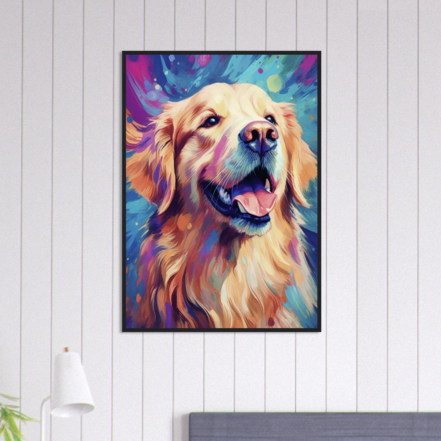 Canvanation Print Material 70x100 cm / 28x40″ Tableau Chien - Amitié sans mots