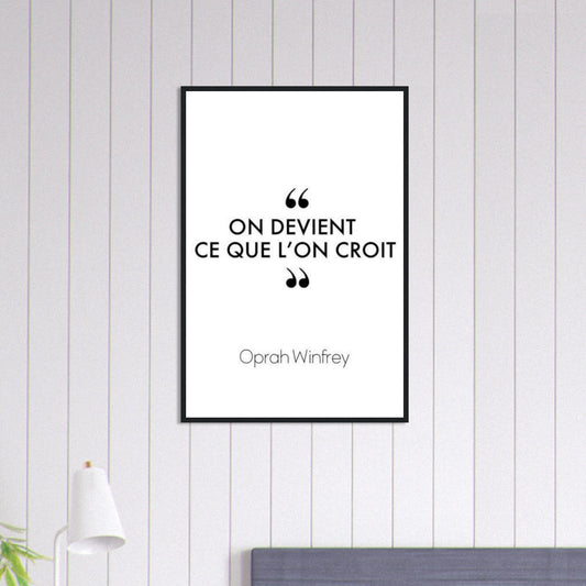 Canvanation Print Material 60x90 cm / 24x36″ Tableau Citation Oprah Winfrey