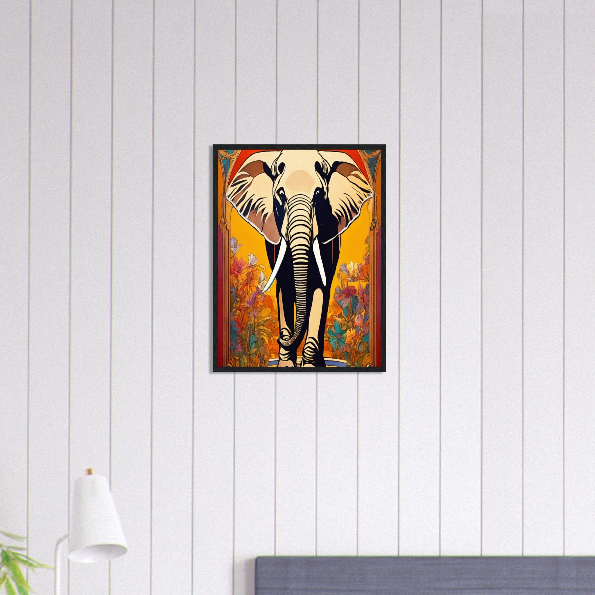 Canvanation Print Material 45x60 cm / 18x24″ Tableau Elephant Souvenirs d'Ébène