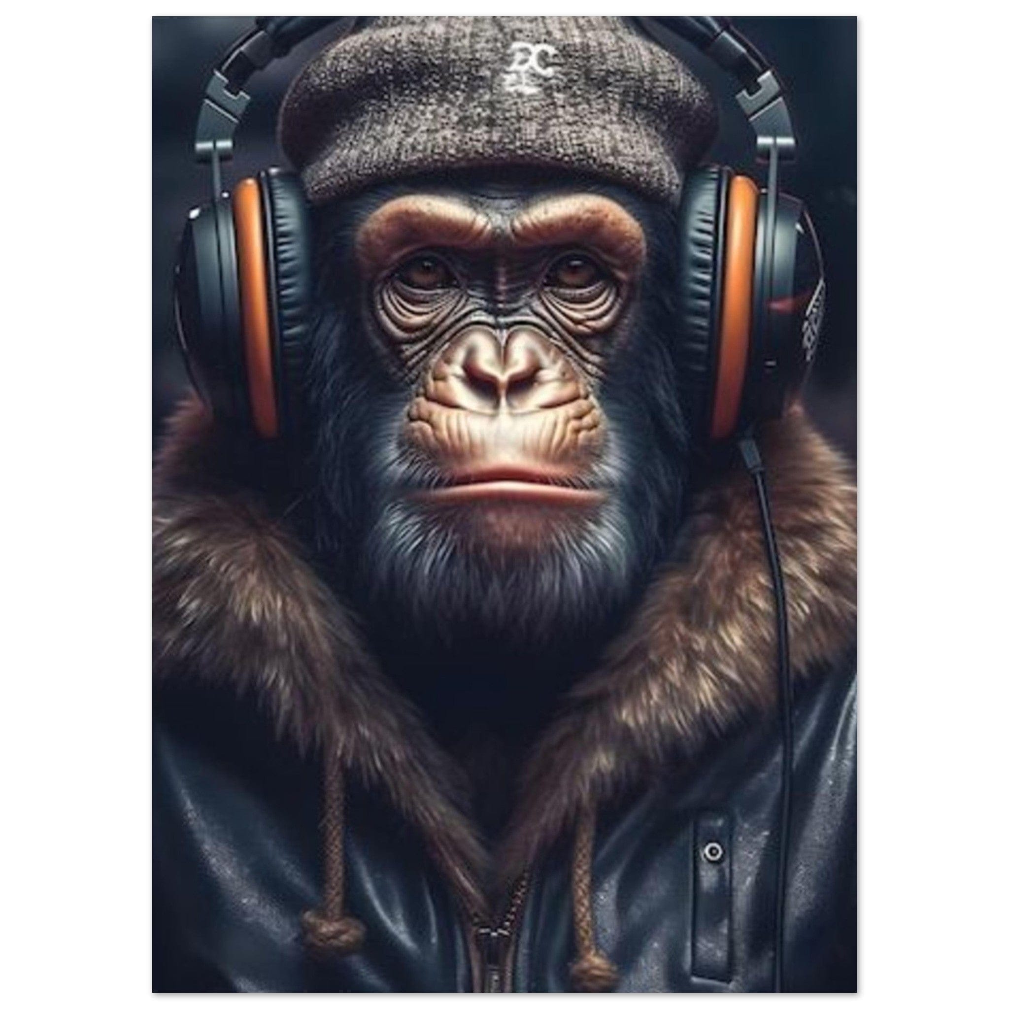 Canvanation Print Material 13x18 cm / 5x7″ Poster Singe Bonnet Casque