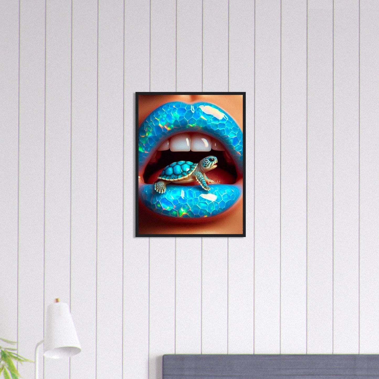 Canvanation Print Material 45x60 cm / 18x24″ Tableau Levres Tortue