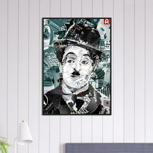 Canvanation Print Material 70x100 cm / 28x40″ Tableau Street Art Homme Chapeau Melon